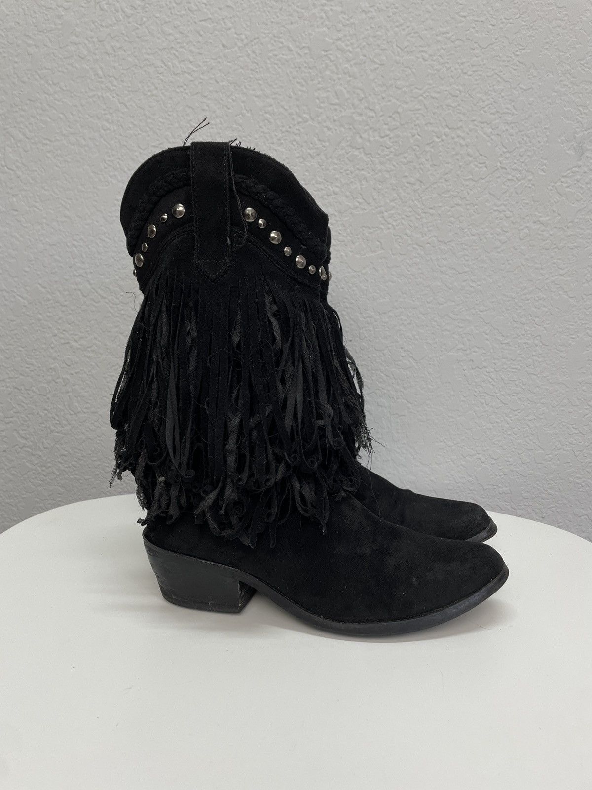 If Six Was Nine Vintage Italian AS 98 Rick Owens Style Leather Suede Boots Size US 8 / IT 38 - 2 Thumbnail
