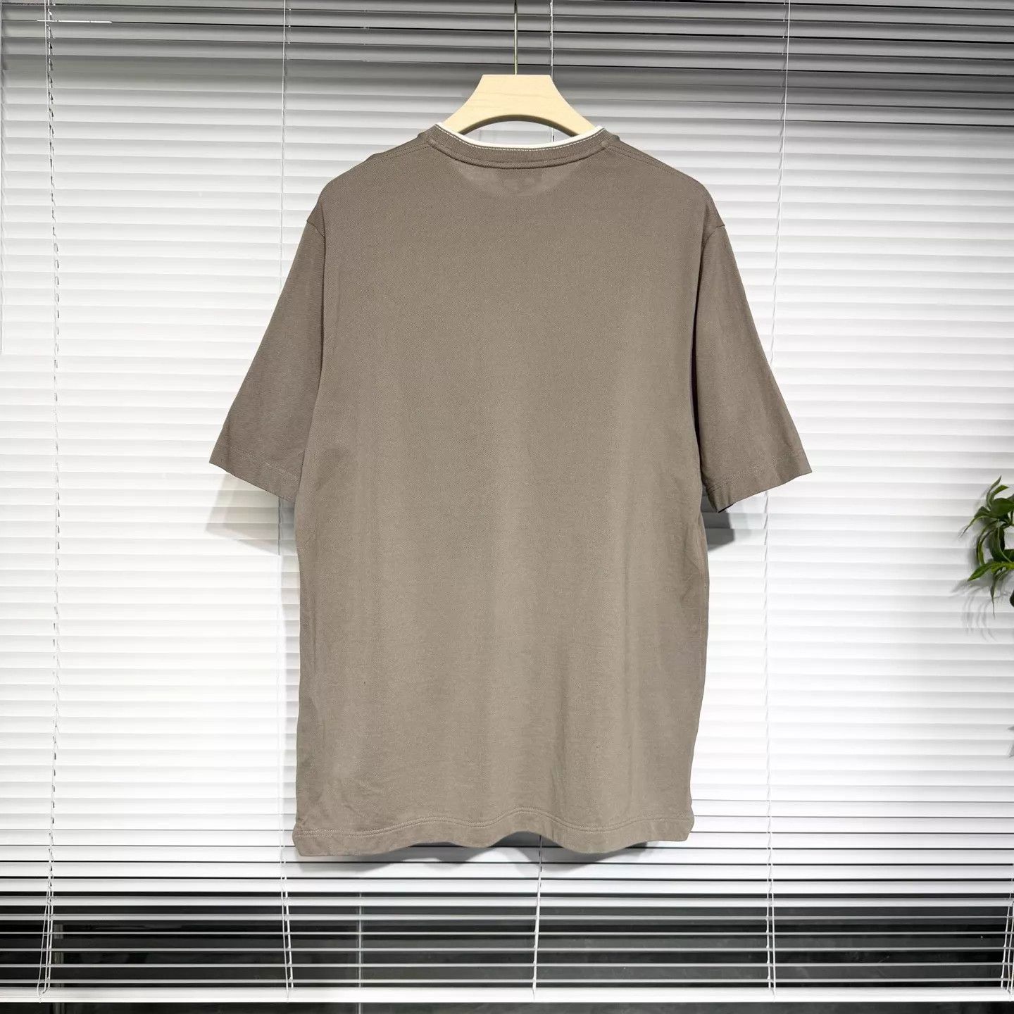 Hermes Hermès SS Tee Gray L Letter Embroidery Cotton Mesh Size US L / EU 52-54 / 3 - 2 Thumbnail