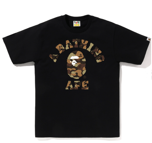 Bape BAPE THINK STORE EXCLUSIVE CAMO COLLEGE TEE Size US XL / EU 56 / 4 - 1 Thumbnail