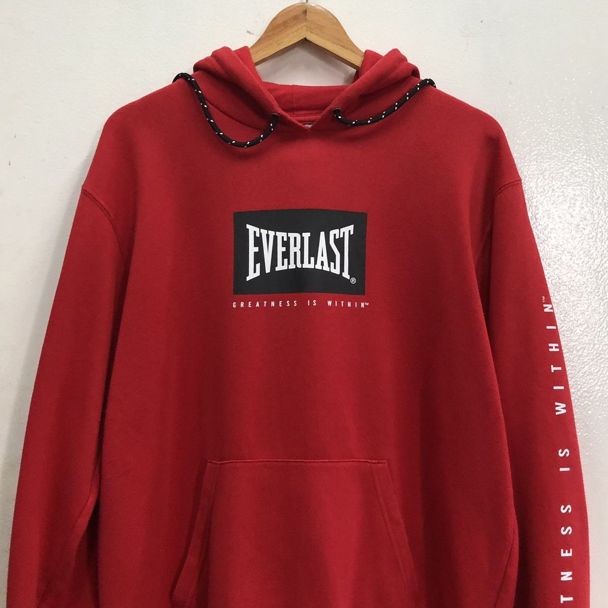 Everlast EVERLAST NYC Sweatshirt Hoodie With Logo Print Red Size US L / EU 52-54 / 3 - 3 Thumbnail