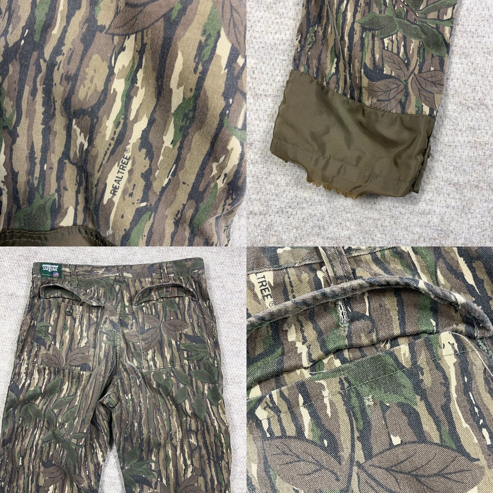 SafTbak VINTAGE SafTbak Camo Pants Men 34x30 Canvas Brown 5-Pocket Cargo 80s 90s Hunting Mens Size US 34 / EU 50 - 9 Thumbnail
