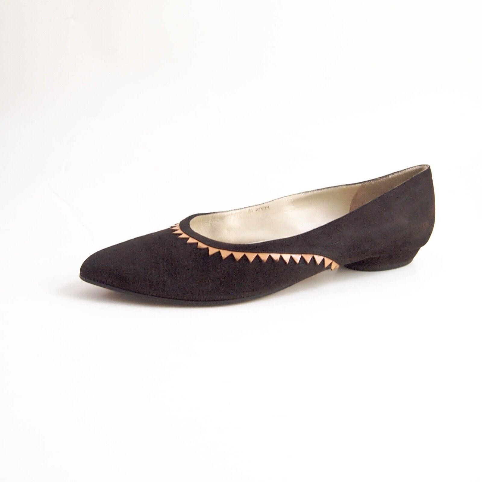 Salvatore Ferragamo Ferragamo Atelier Flats Brown Suede Lmtd Edition Size US 9 Size US 9 / IT 39 - 3 Thumbnail
