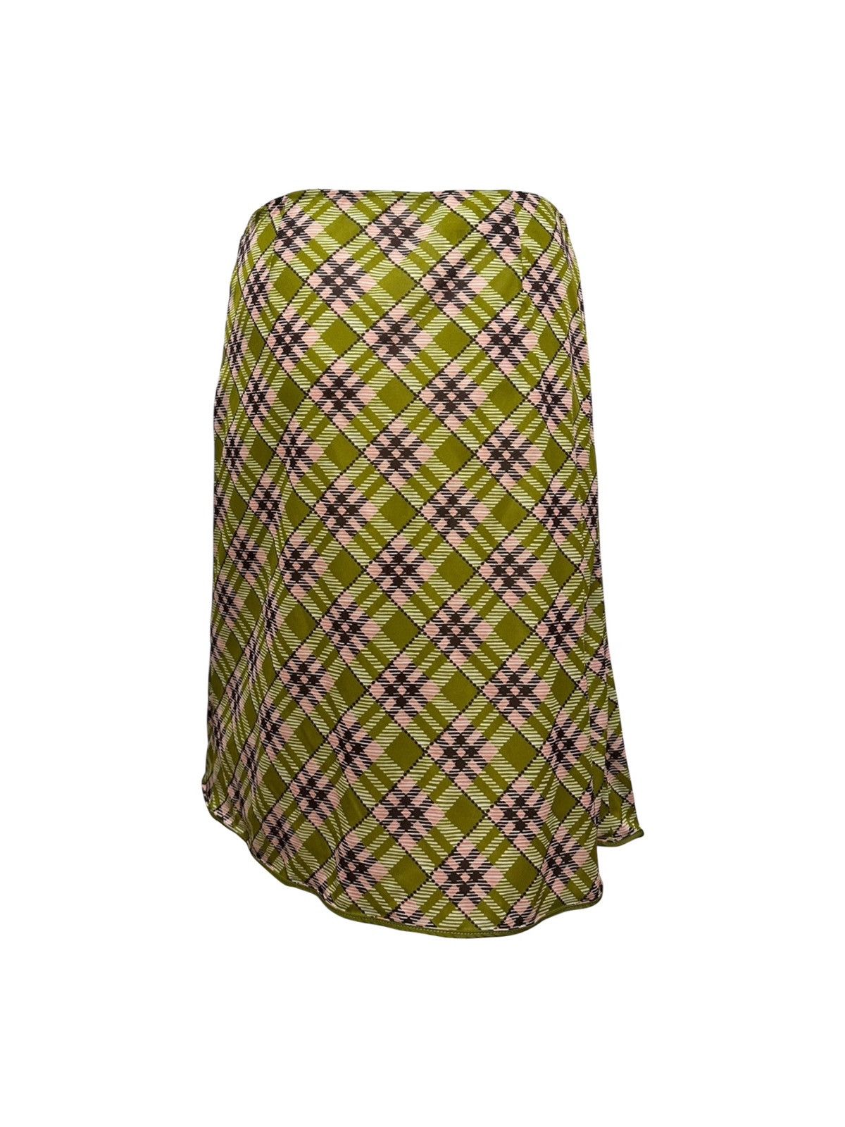 Miu Miu MIU MIU F/W 2020 Printed Ruffle-Trimmed Jersey Midi Skirt Size 26" / US 2 / IT 38 - 2 Thumbnail