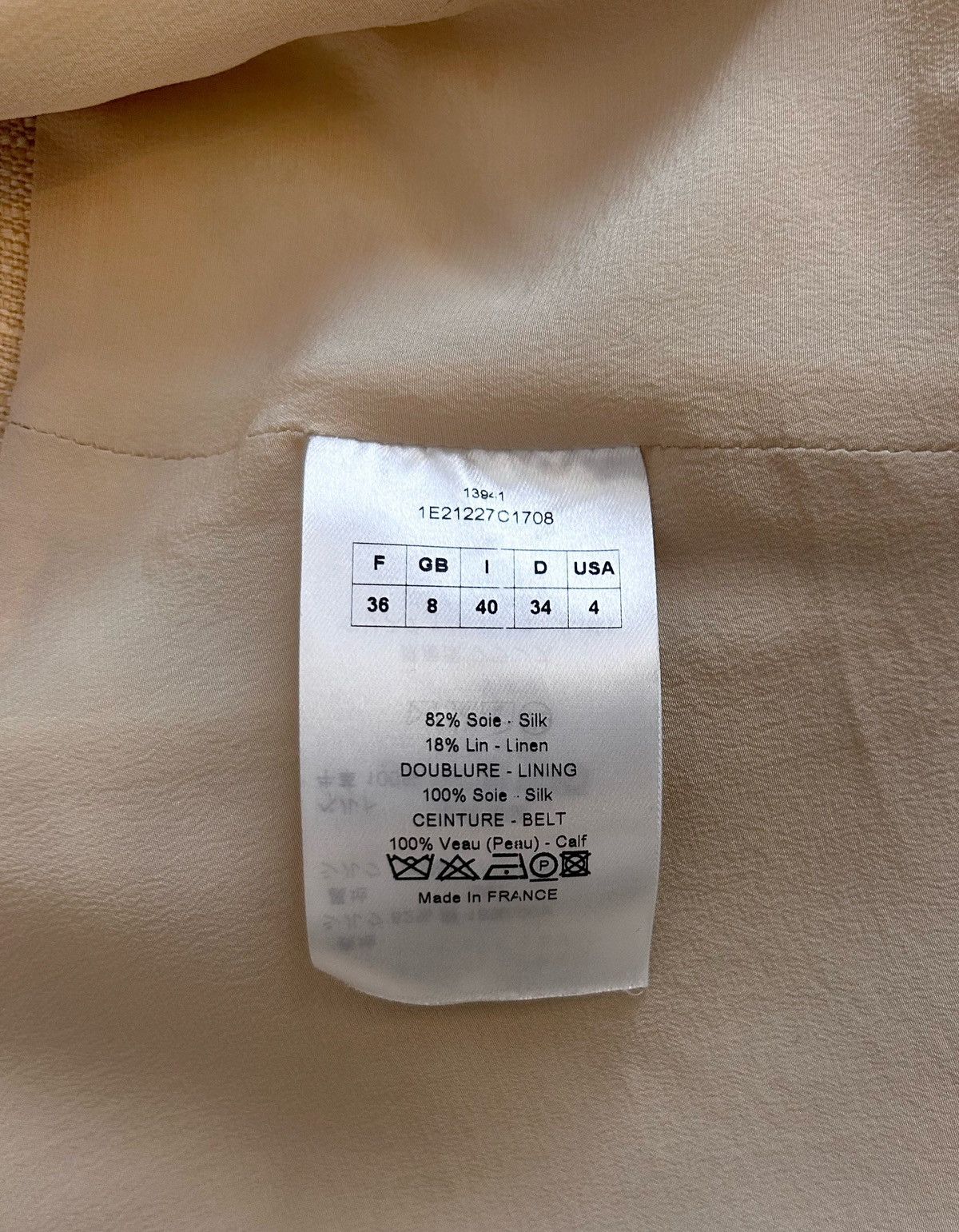 Dior × John Galliano Dior Vintage (2011) Off the Shoulder Bar Vest - Beige Tweed Size XS / US 0-2 / IT 36-38 - 11 Thumbnail