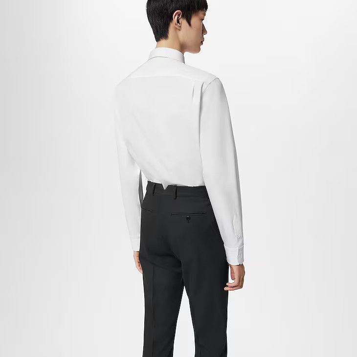 Louis Vuitton Embroidered Long-Sleeved Cotton Shirt - 41 3L Size 42S - 6 Thumbnail