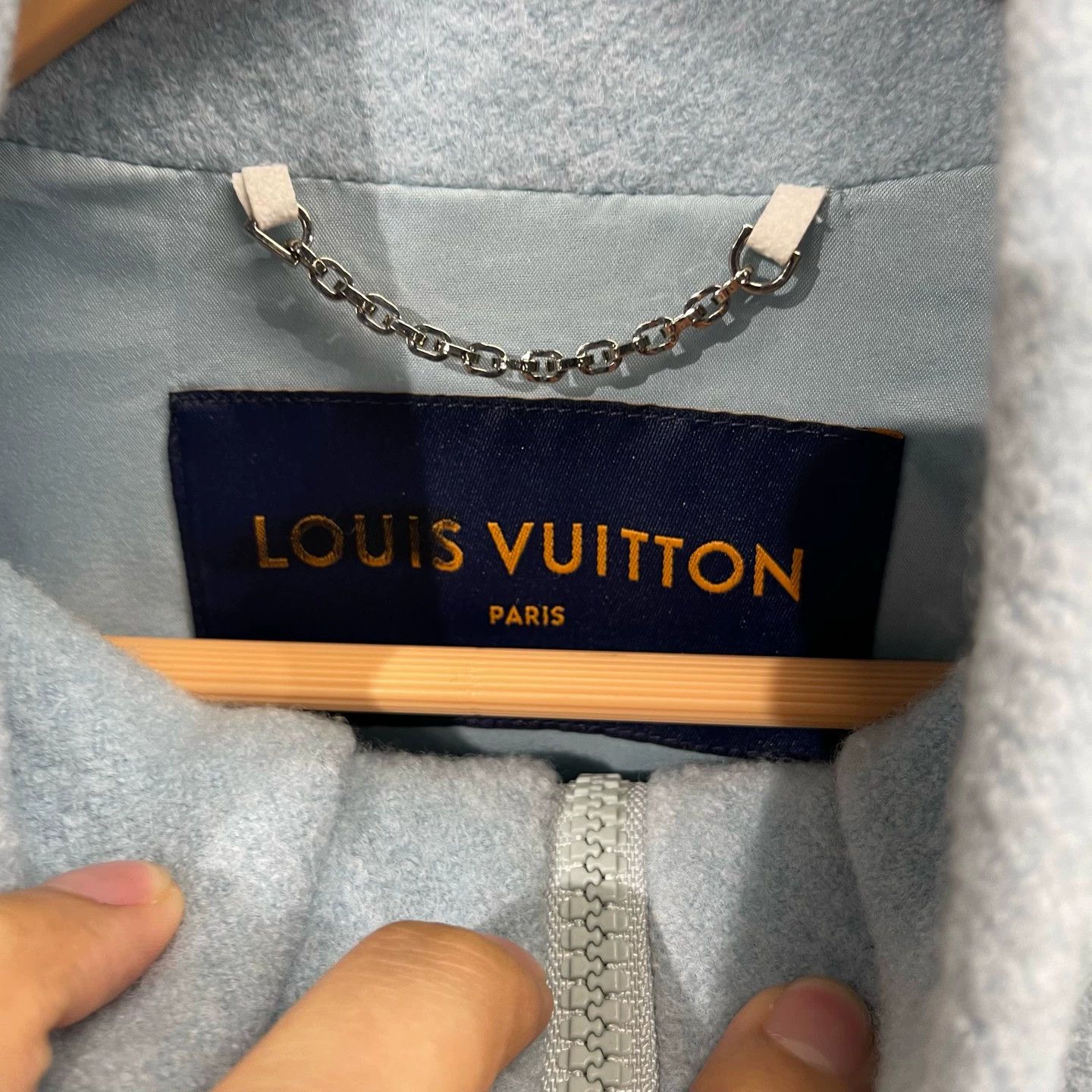 Louis Vuitton LV Blue Half-Zip Pigeon Embroidery Jacket Size 50 Size US M / EU 48-50 / 2 - 3 Thumbnail
