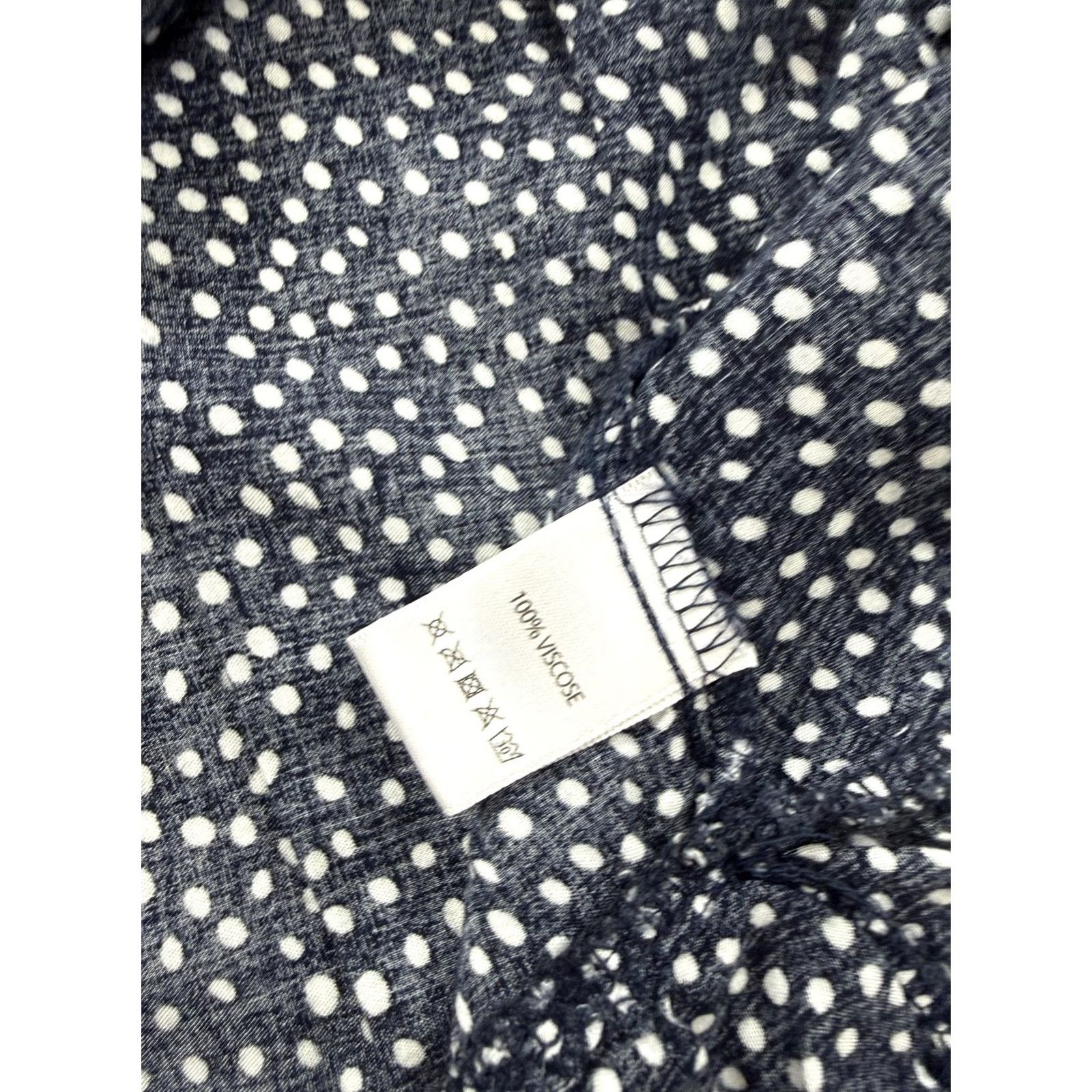 Vintage VINTAGE PINUP FASHION Dress Womens 18W Blue Polka Dot V Neck Fit & Flare Knee Length Size XXL / US 16-18 / IT 52-54 - 5 Thumbnail