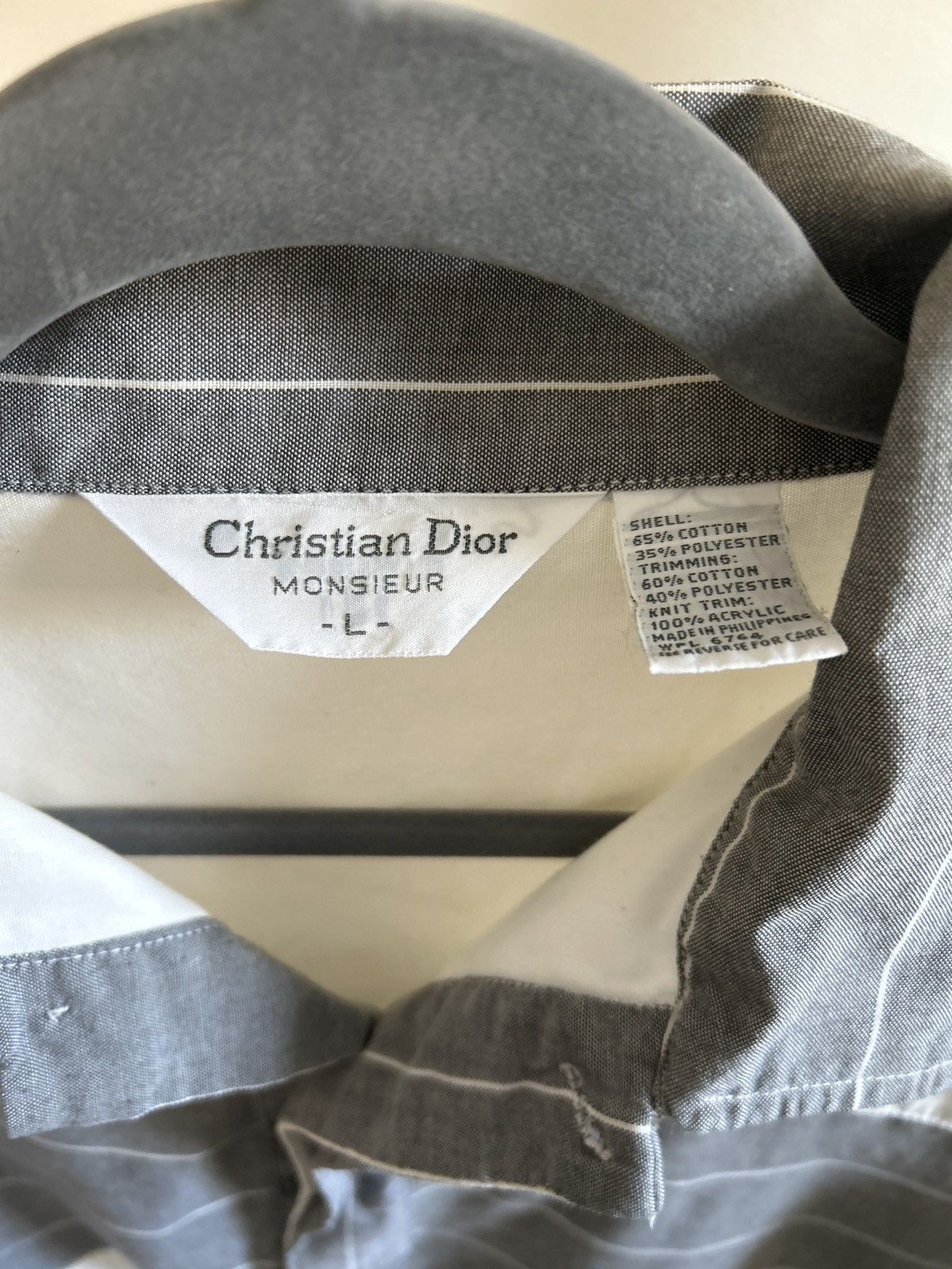 Christian Dior Monsieur Vintage Christian Dior Men’s Shirt L Size US L / EU 52-54 / 3 - 2 Thumbnail