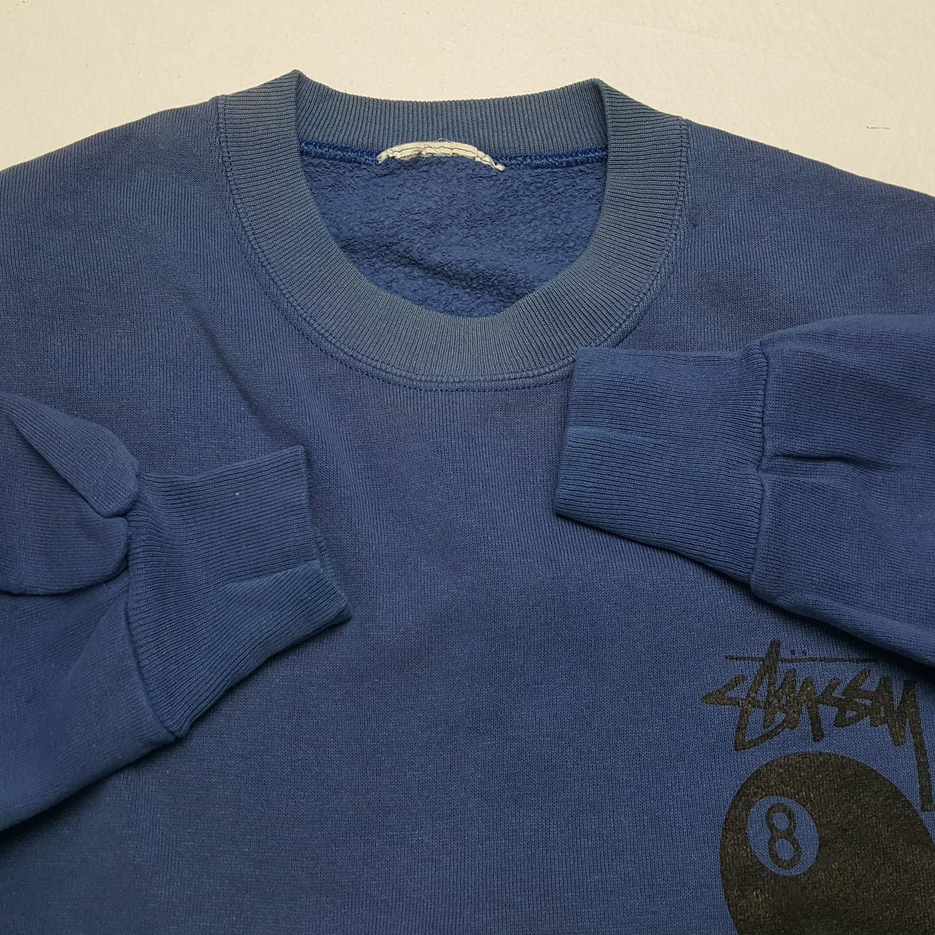 Stussy × Vintage Vintage STUSSY x 8 Ball Streetwear Skateboard Sweatshirts Size US M / EU 48-50 / 2 - 9 Thumbnail