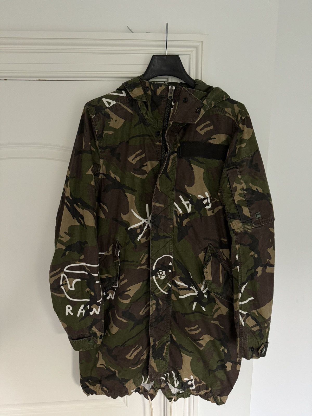 G-Star Gstar Raw Camo Parka Jacket Size US L / EU 52-54 / 3 - 2 Thumbnail