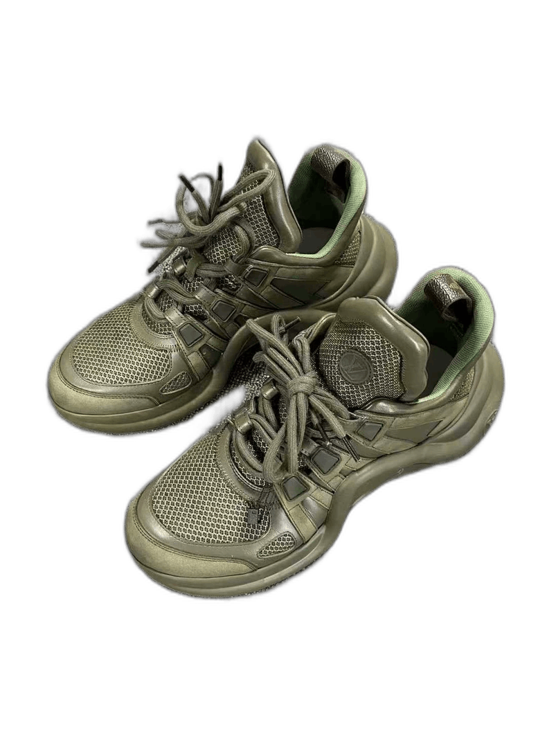 Louis Vuitton Louis Vuitton Sneakers in Olive Green Size US 7.5 / EU 40-41 - 1 Thumbnail