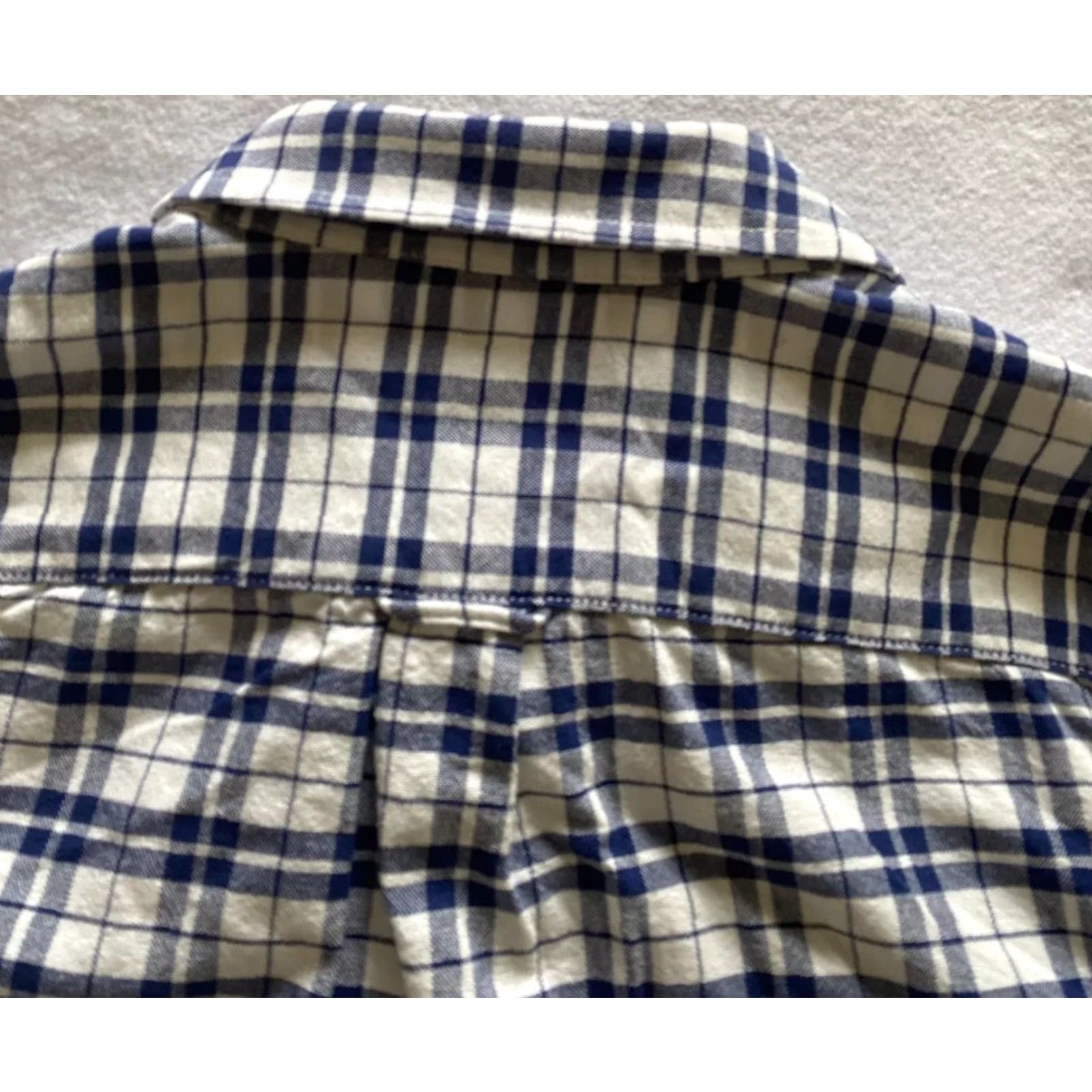 Vintage Aéropostale Mens Button Shirt Original Blue Plaid Long Sleeves 100% Cotton Dress Shirt M Mens Size US M / EU 48-50 / 2 - 8 Thumbnail