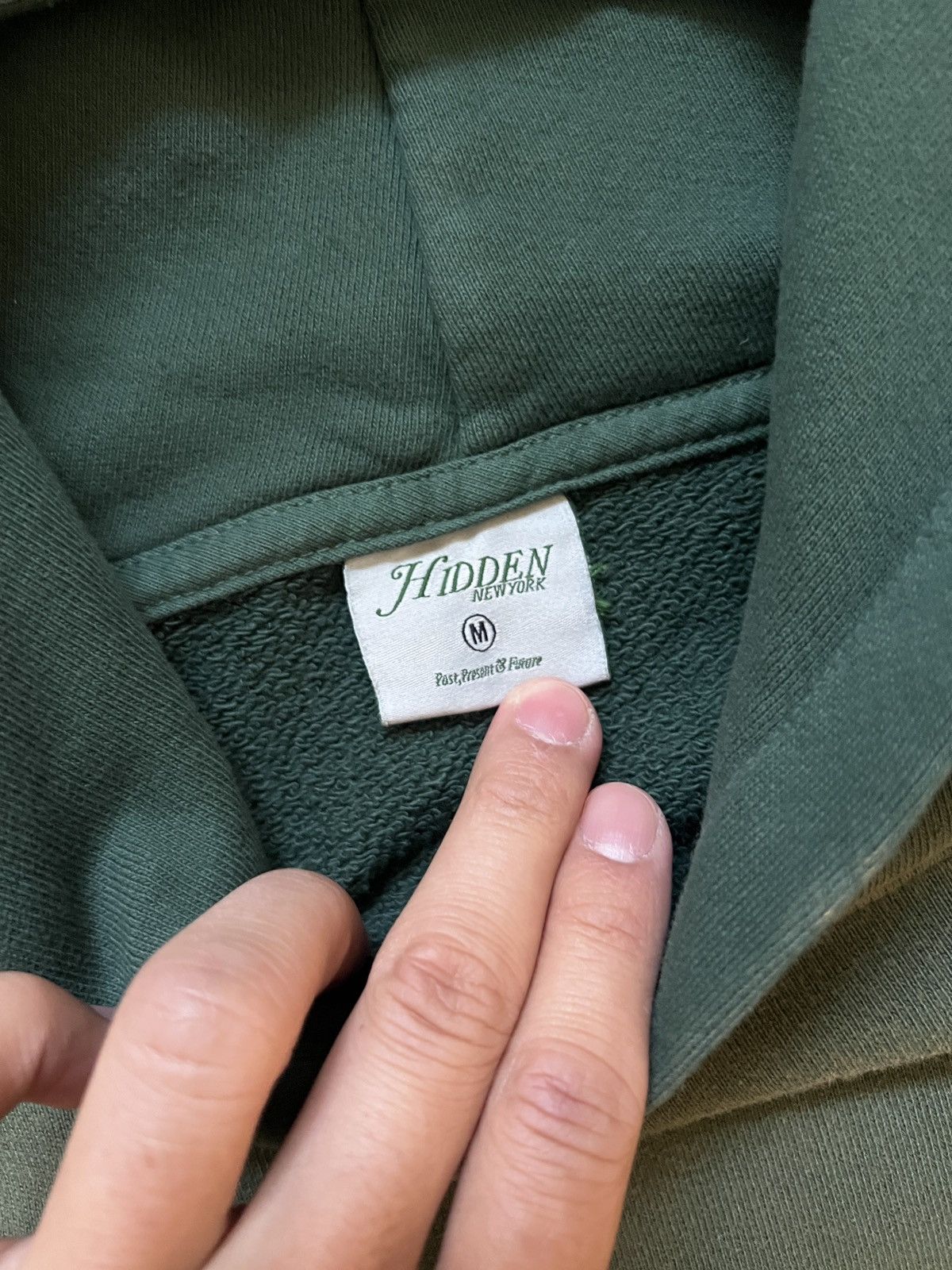HIDDEN Vintage Logo Hoodie Green Size US M / EU 48-50 / 2 - 4 Thumbnail