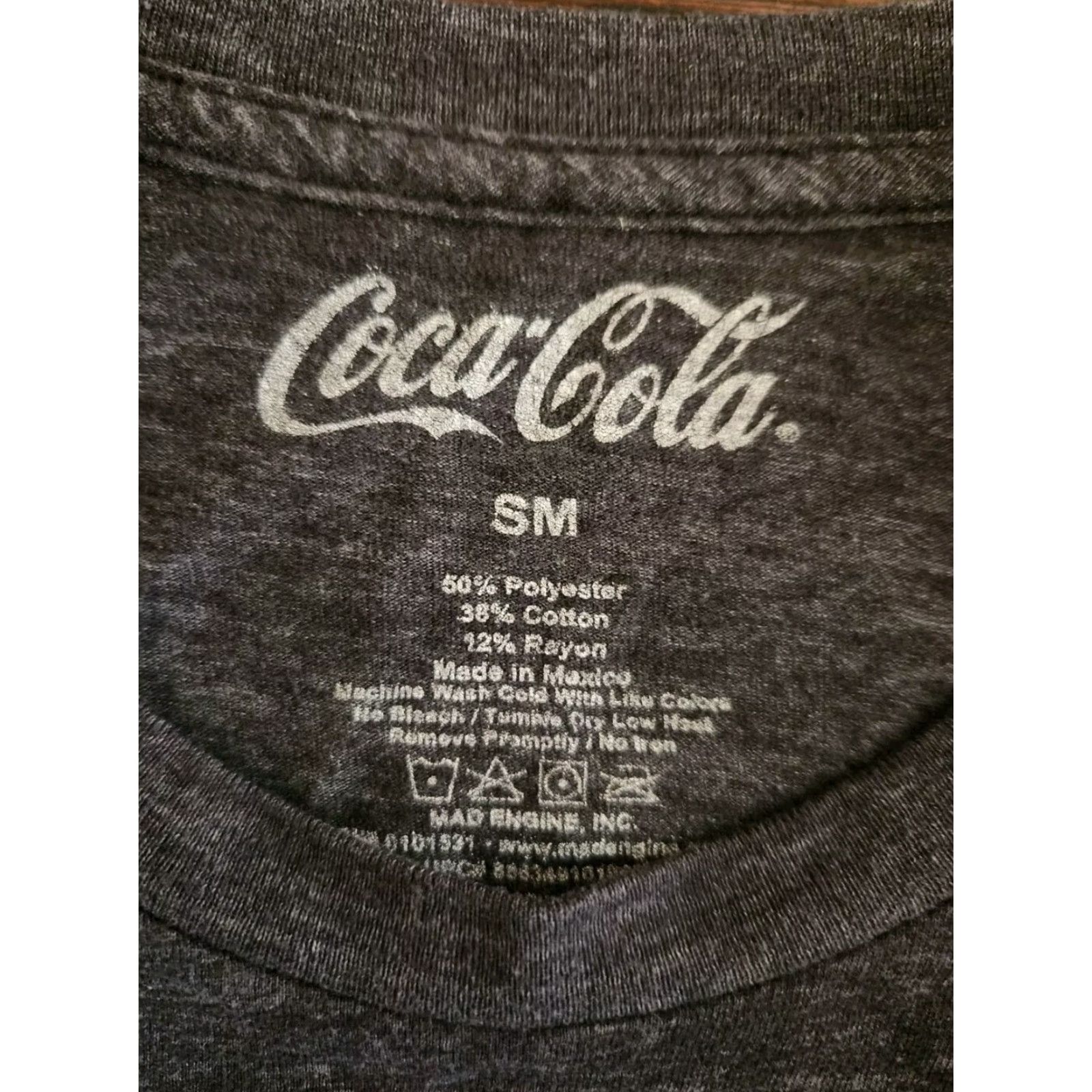 Vintage Coca-Cola Dark Gray T Shirt Mens Small Casual Lightweight Logo Size US S / EU 44-46 / 1 - 2 Thumbnail
