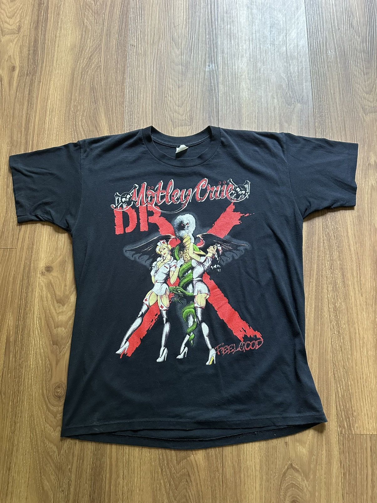 Vintage Motley Crue Dr Feelgood 1989 Shirt Size US M / EU 48-50 / 2 - 1 Thumbnail