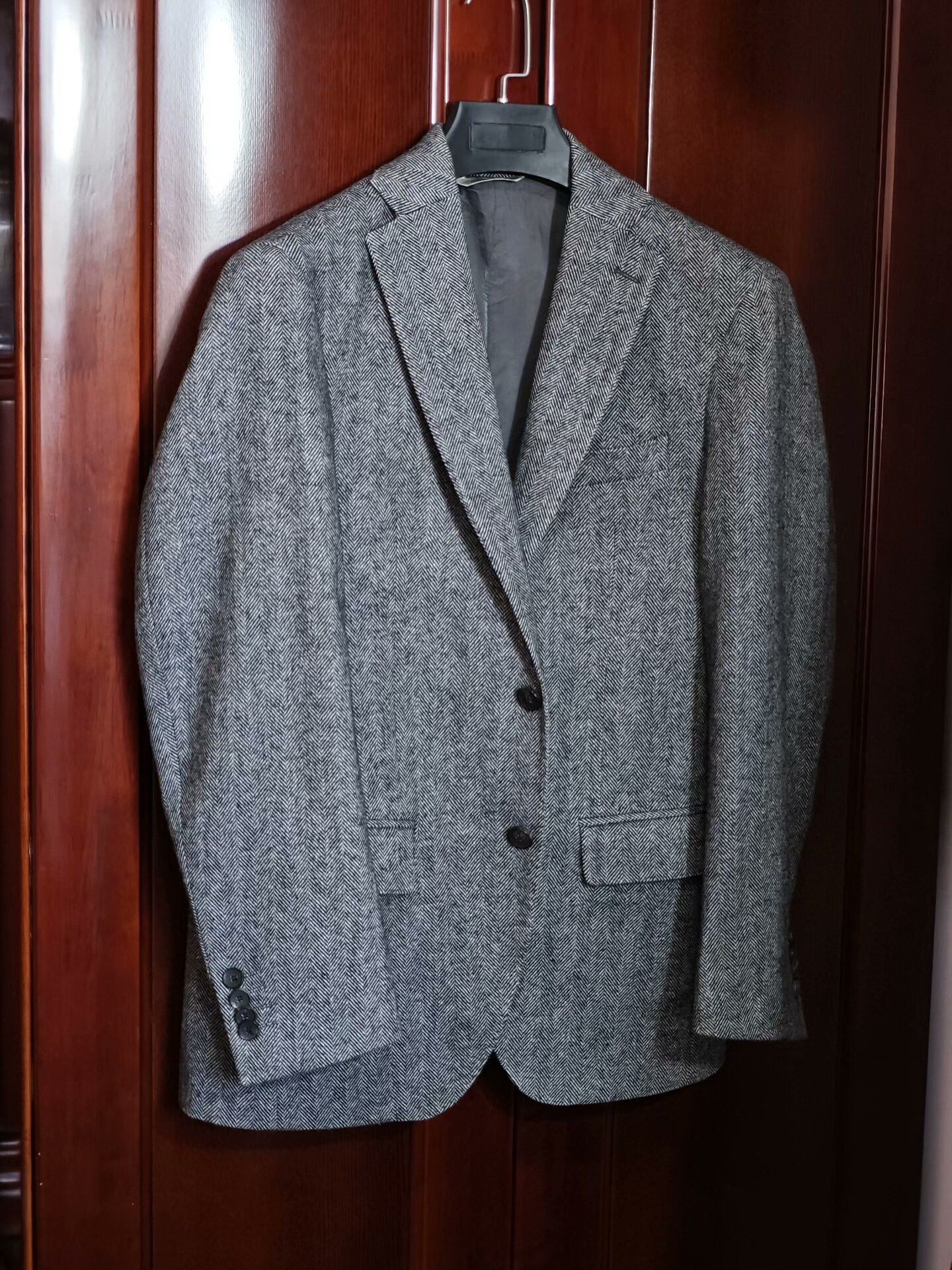 Orazio Luciano Italian Wool Blazer with Houndstooth Pattern Size US S / EU 44-46 / 1 - 1 Thumbnail