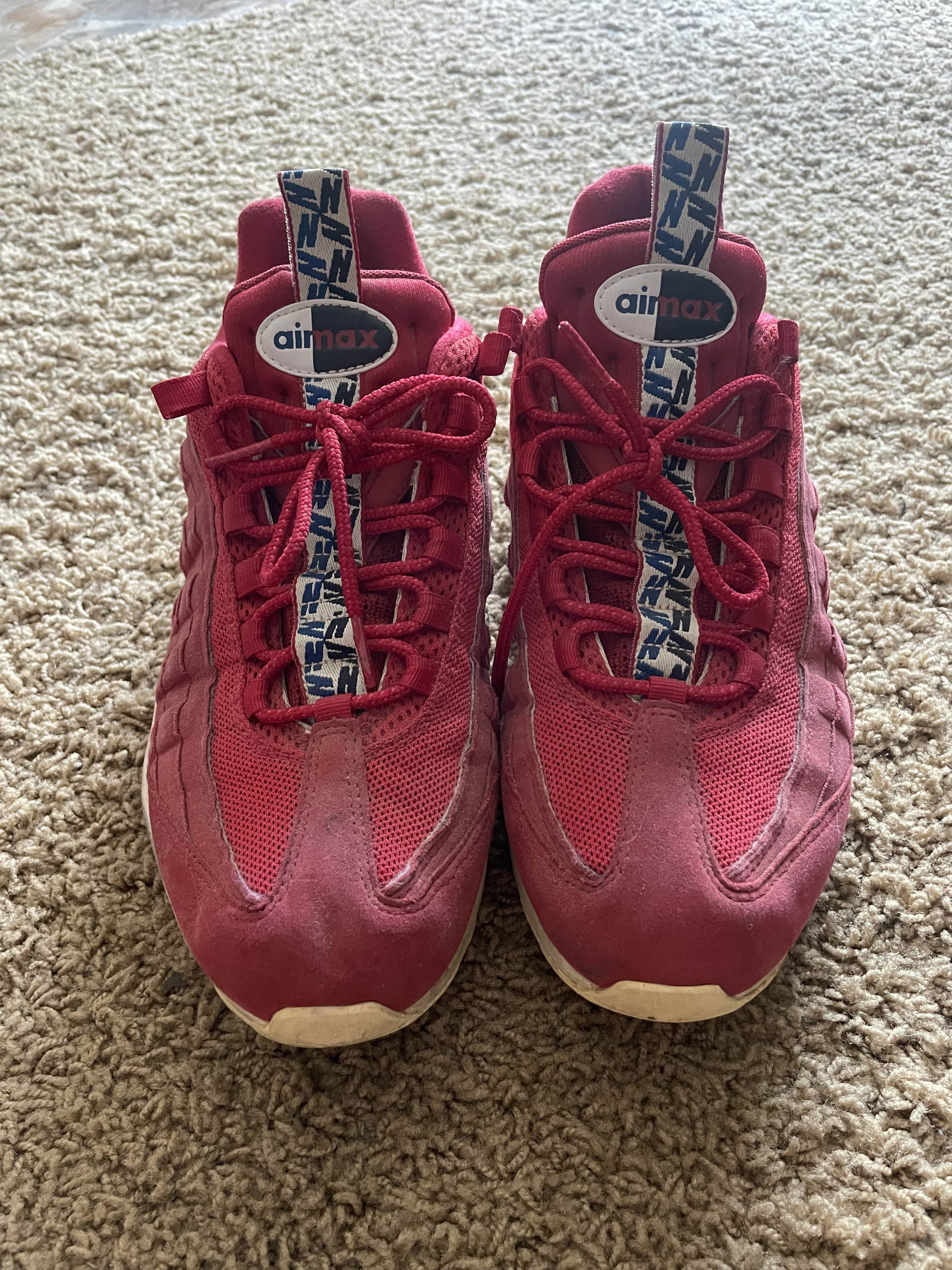 Nike Red Suede Air Max Size US 11 / EU 44 - 1 Thumbnail
