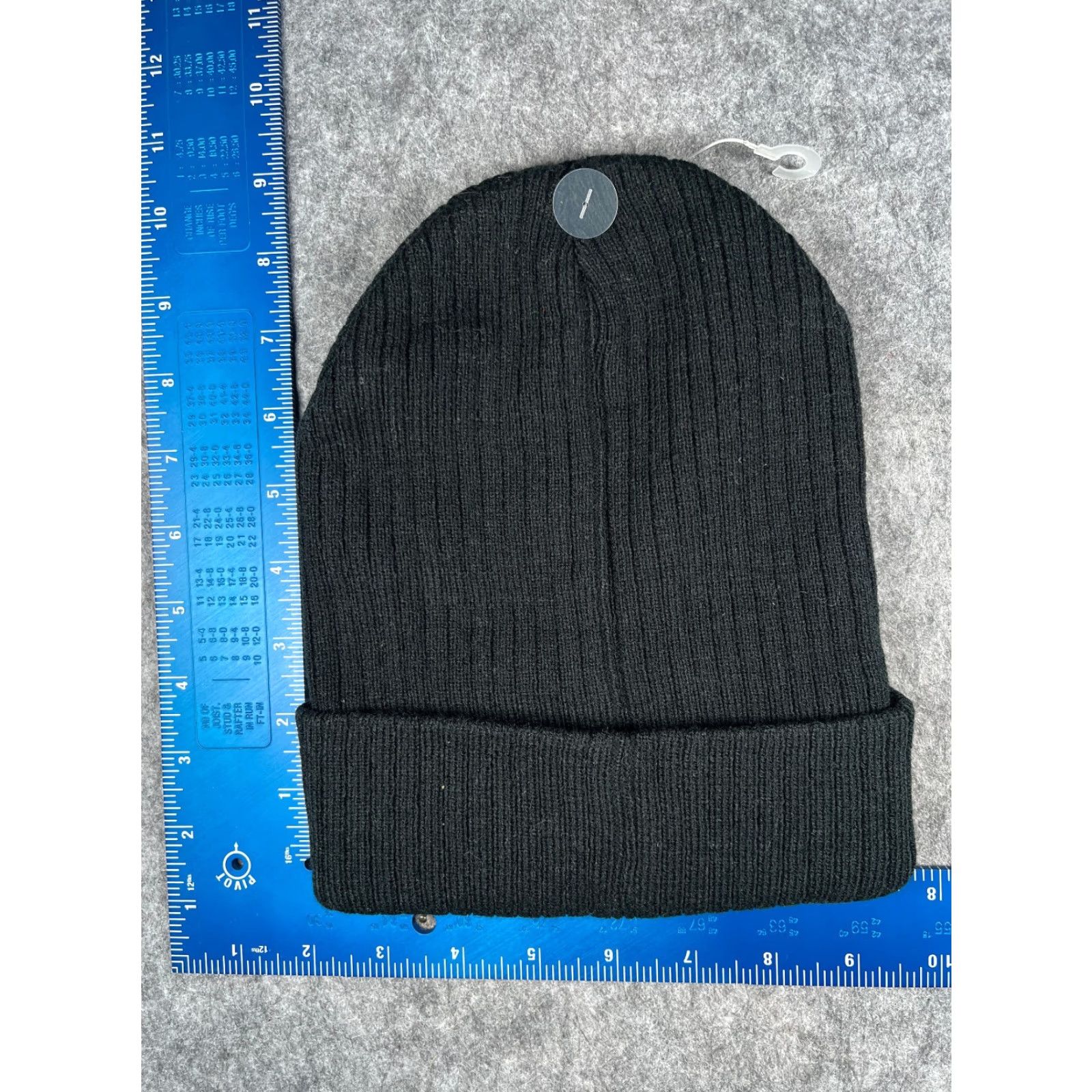 Vintage VINTAGE not? (Wait) The CK Group Beanie Adult One Size Black Ribbed Knit Acrylic Winterwear Ski NEW Size ONE SIZE - 3 Thumbnail