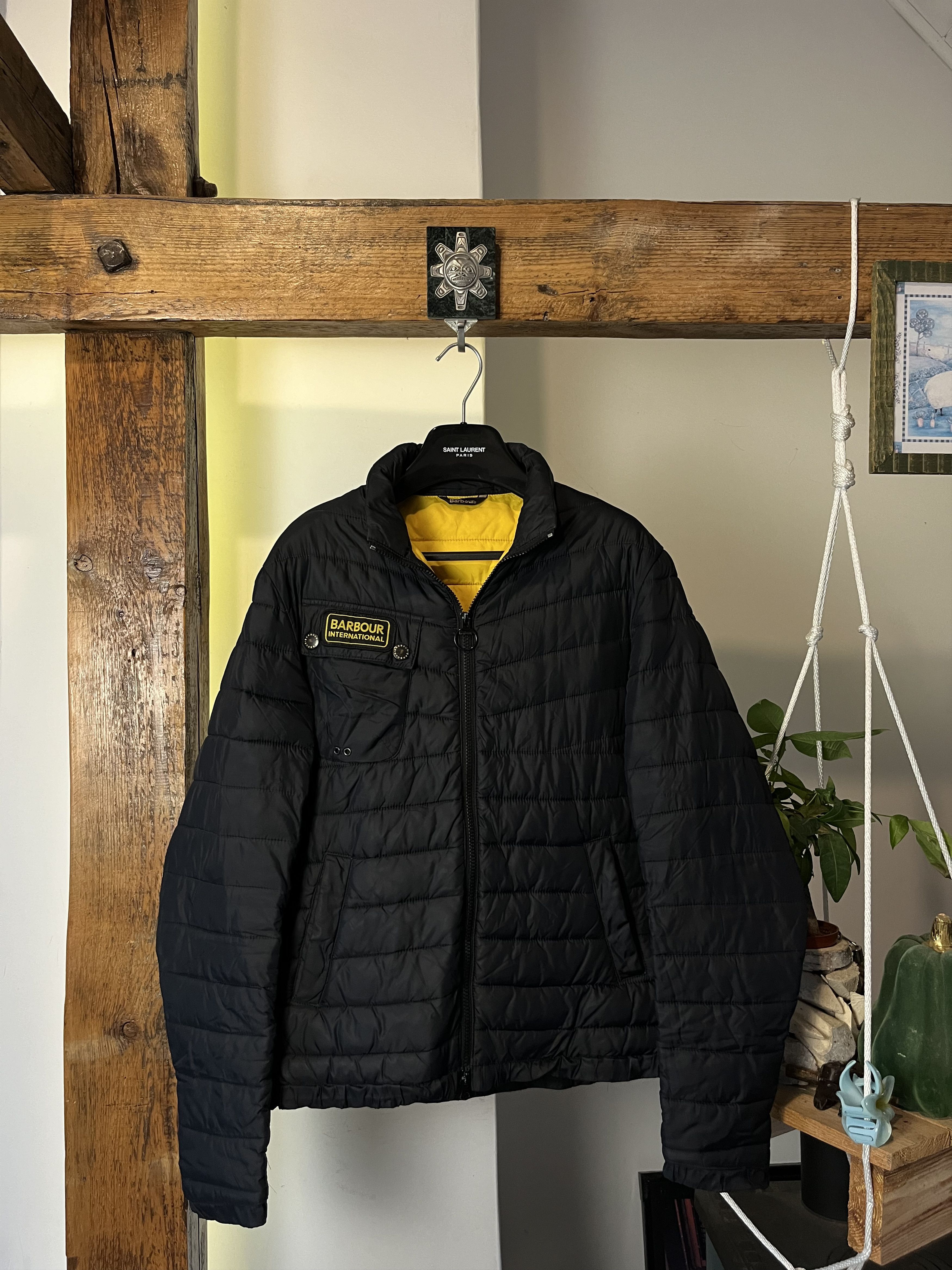 Barbour × Vintage Barbour International Quilted Coat Jacket Size US M / EU 48-50 / 2 - 1 Thumbnail