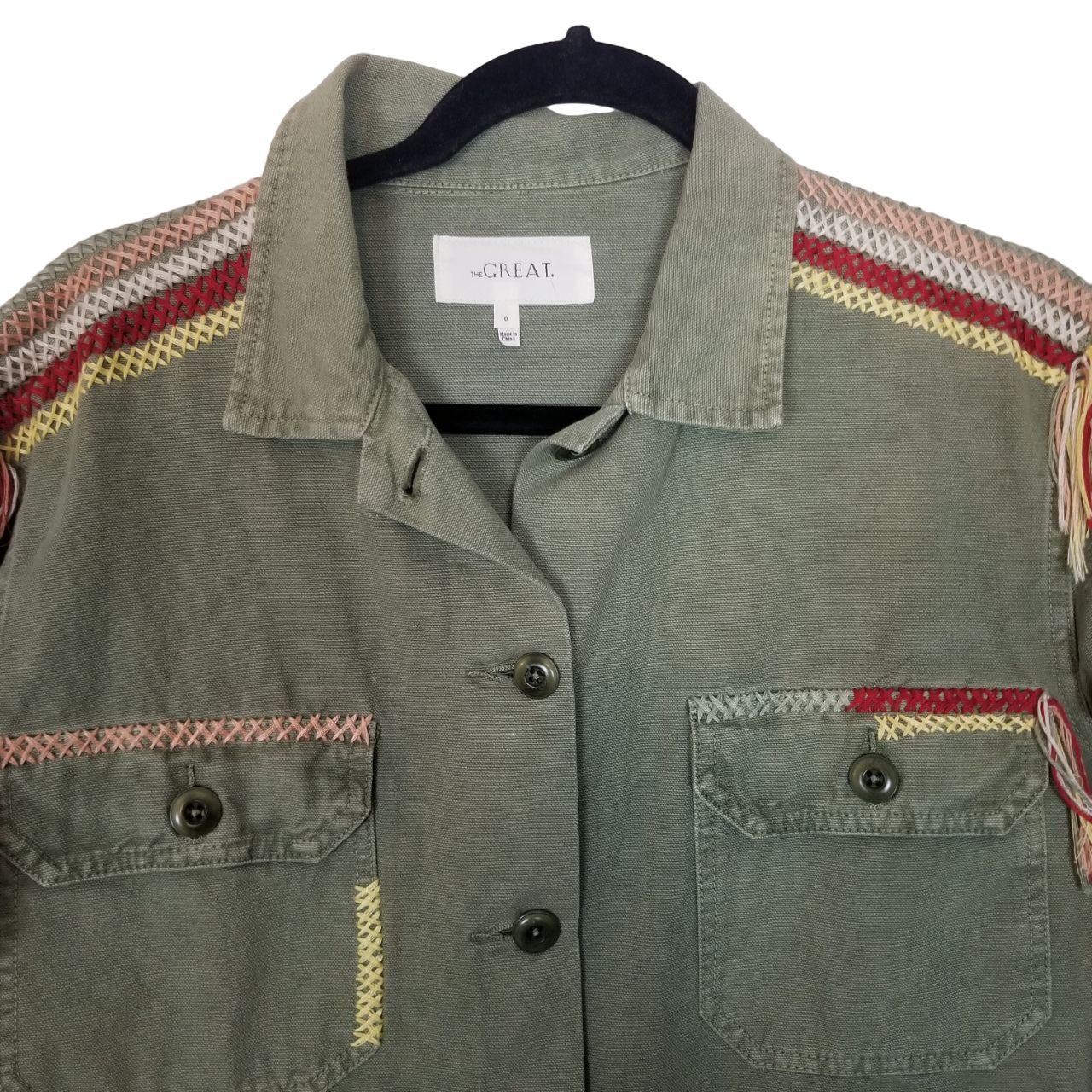 THE GREAT The Great 0 Long Sleeves Button Front The Sergeant Jacket Size XS / US 0-2 / IT 36-38 - 3 Thumbnail