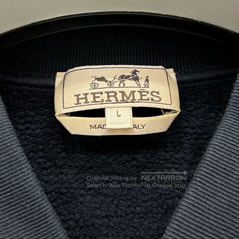 Hermes Hermes Knit logo button jacket with braided lines Size US L / EU 52-54 / 3 - 4 Thumbnail