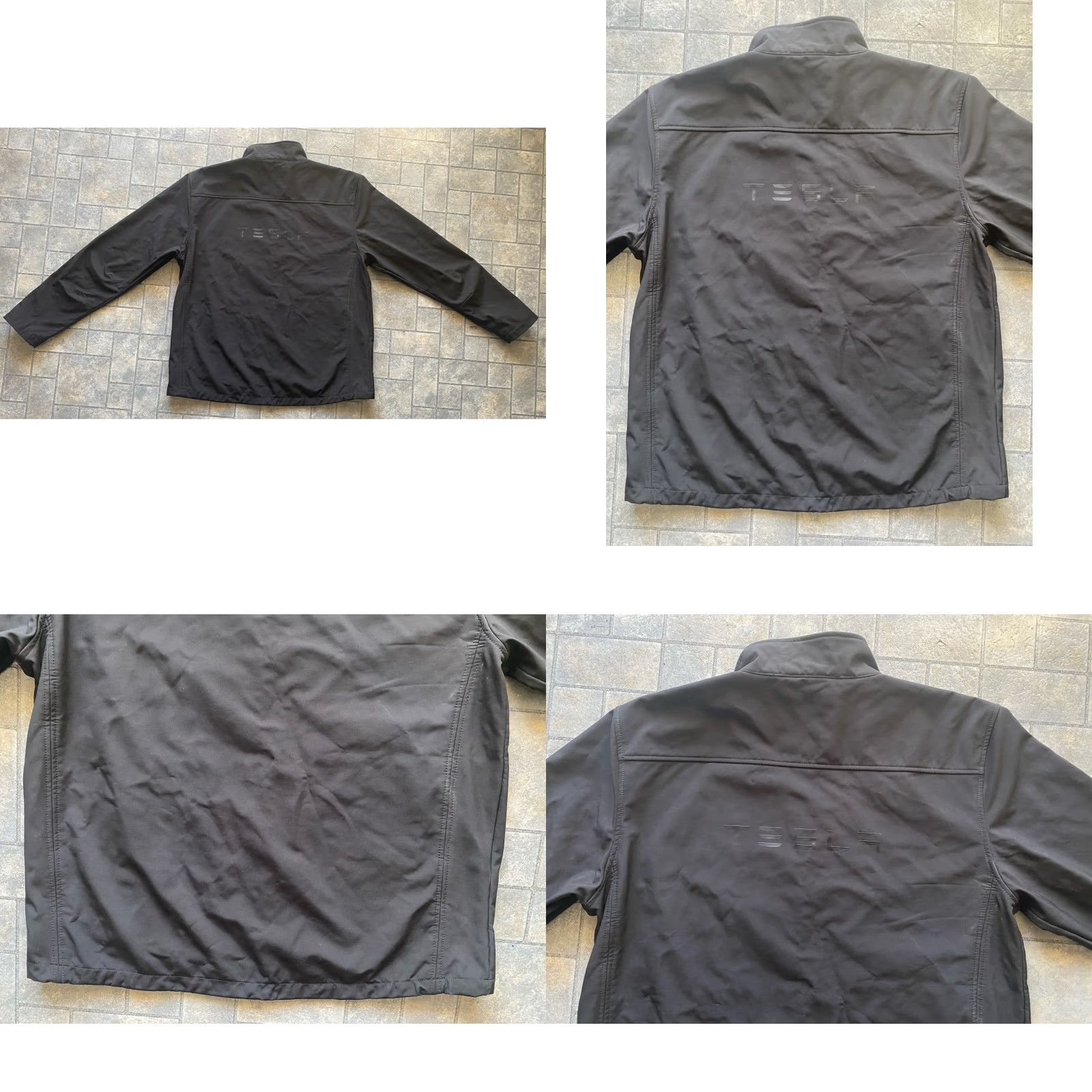 Vintage Tesla MENS XL Black Full Zip Jacket With Zipper Pockets Size US XL / EU 56 / 4 - 10 Thumbnail