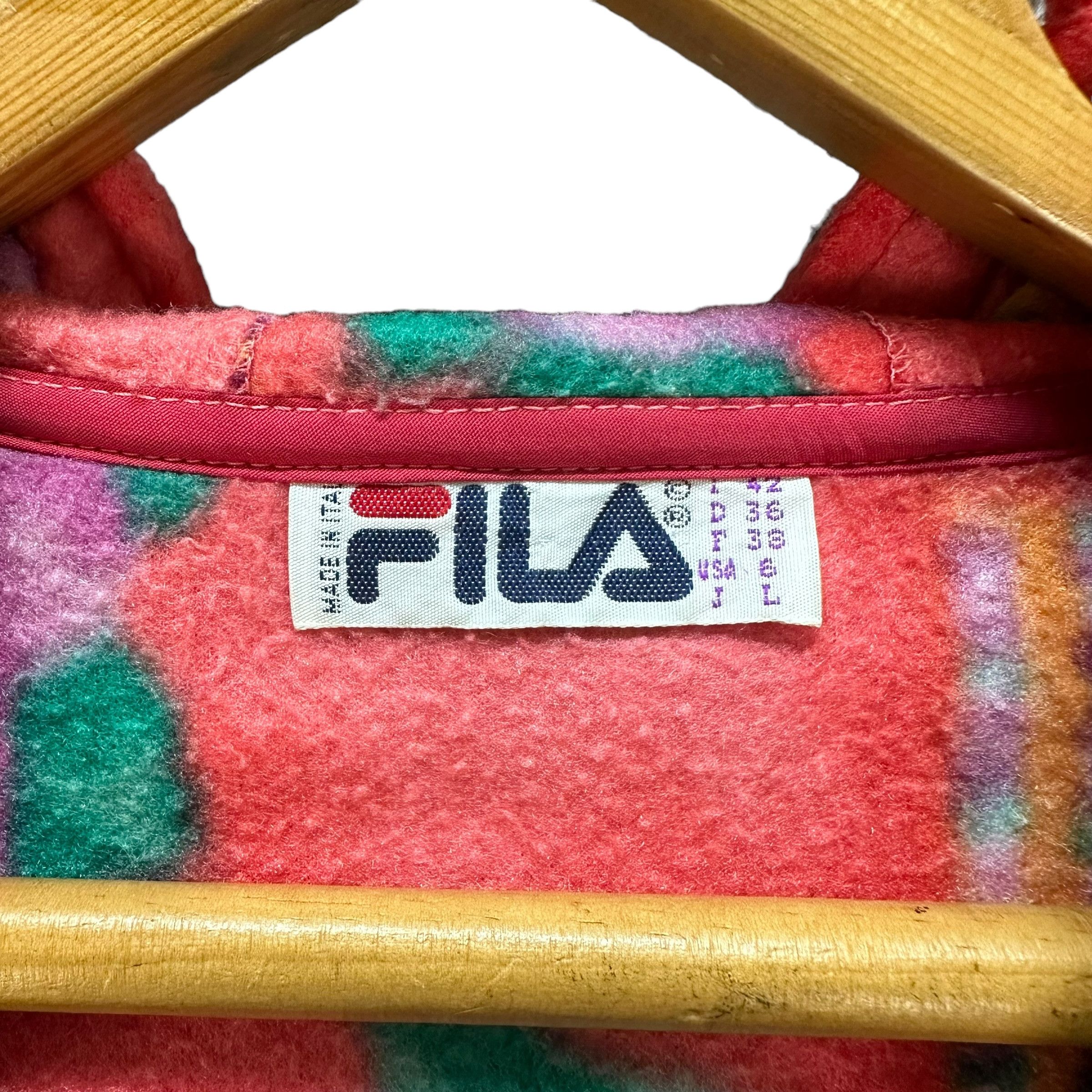 Fila 80's FILA VINTAGE FULLPRINT FLEECE HOODIES #8822-029 Size M / US 6-8 / IT 42-44 - 7 Thumbnail