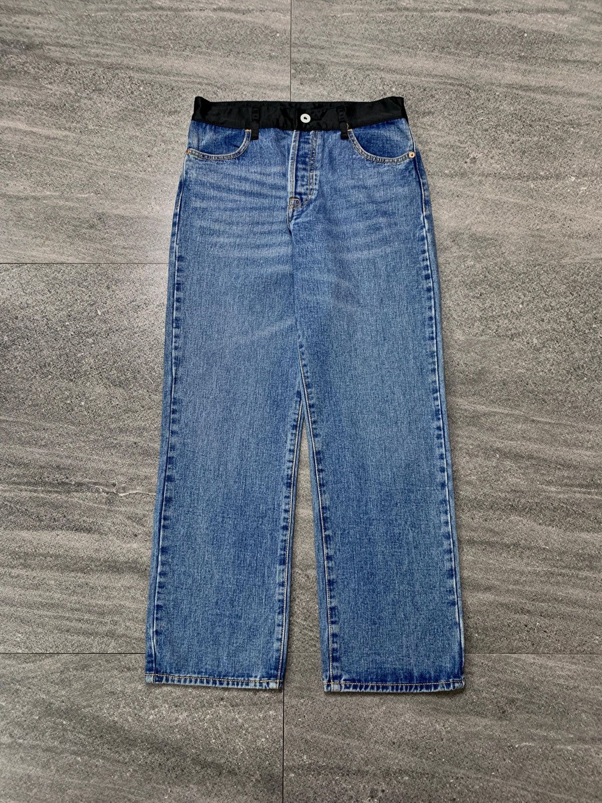 Junya Watanabe FREE TAX! Nylon Waistband Denim Jeans- 29” Size US 29 - 2 Thumbnail