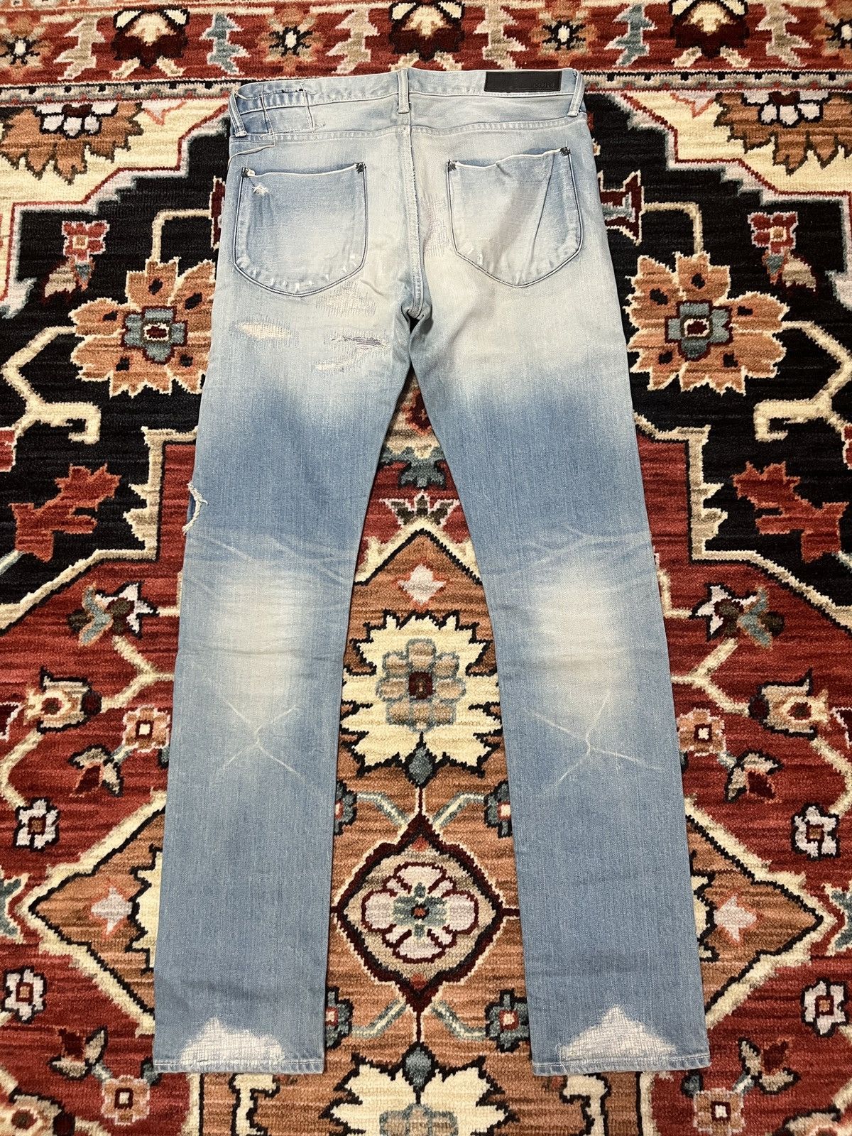 KURO Kuro Selvedge Distressed Jeans Size US 33 - 4 Thumbnail