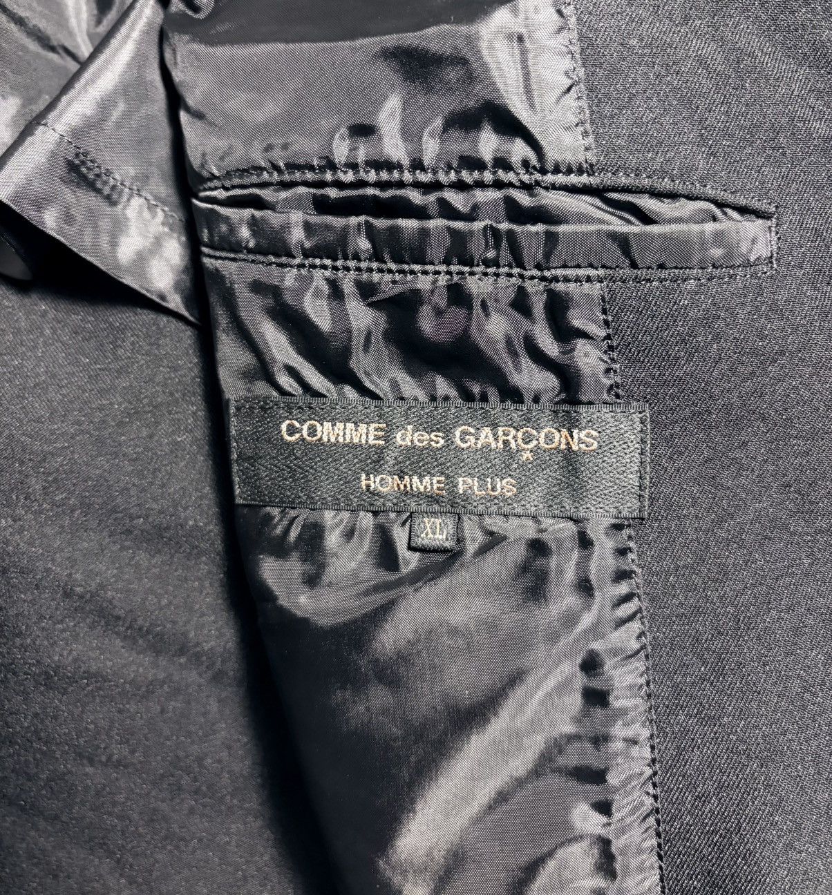 Comme des Garcons Homme Plus CDG Homme Plus Light Trench Black Poly Size US XL / EU 56 / 4 - 7 Thumbnail