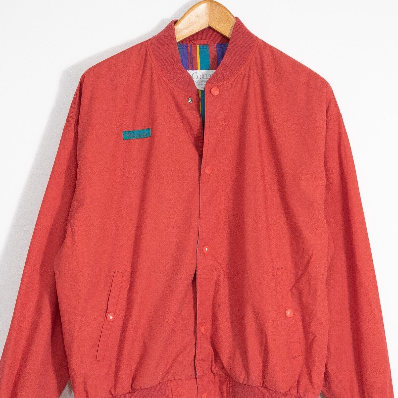 Columbia Vintage Columbia Bomber Windbreaker Jacket Medium Distressed Size US M / EU 48-50 / 2 - 2 Thumbnail