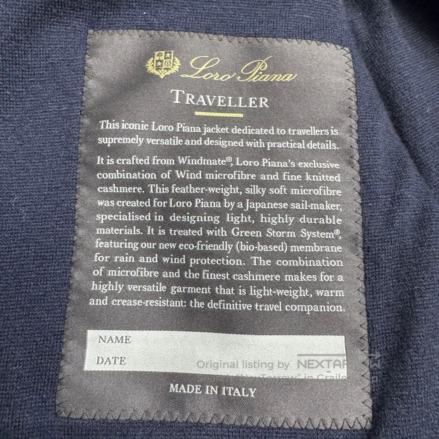 Loro Piana Blue Hooded Light Jacket with Multiple Pockets. Size US M / EU 48-50 / 2 - 3 Thumbnail