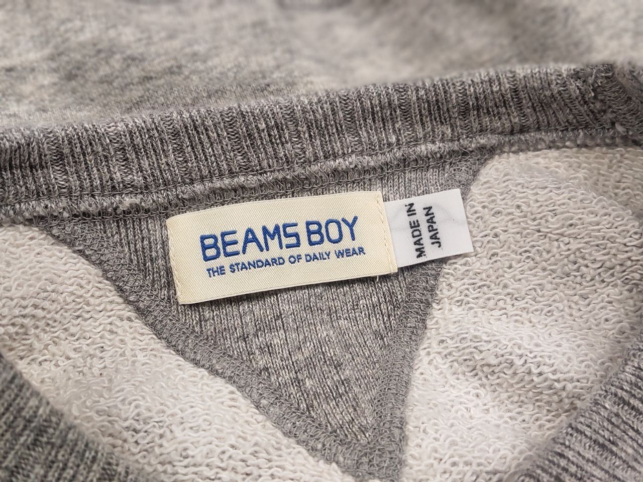 Beams Plus Beams Plus Boy Japan made blank Gray Crew Chek Sweatshirt Size US S / EU 44-46 / 1 - 10 Thumbnail