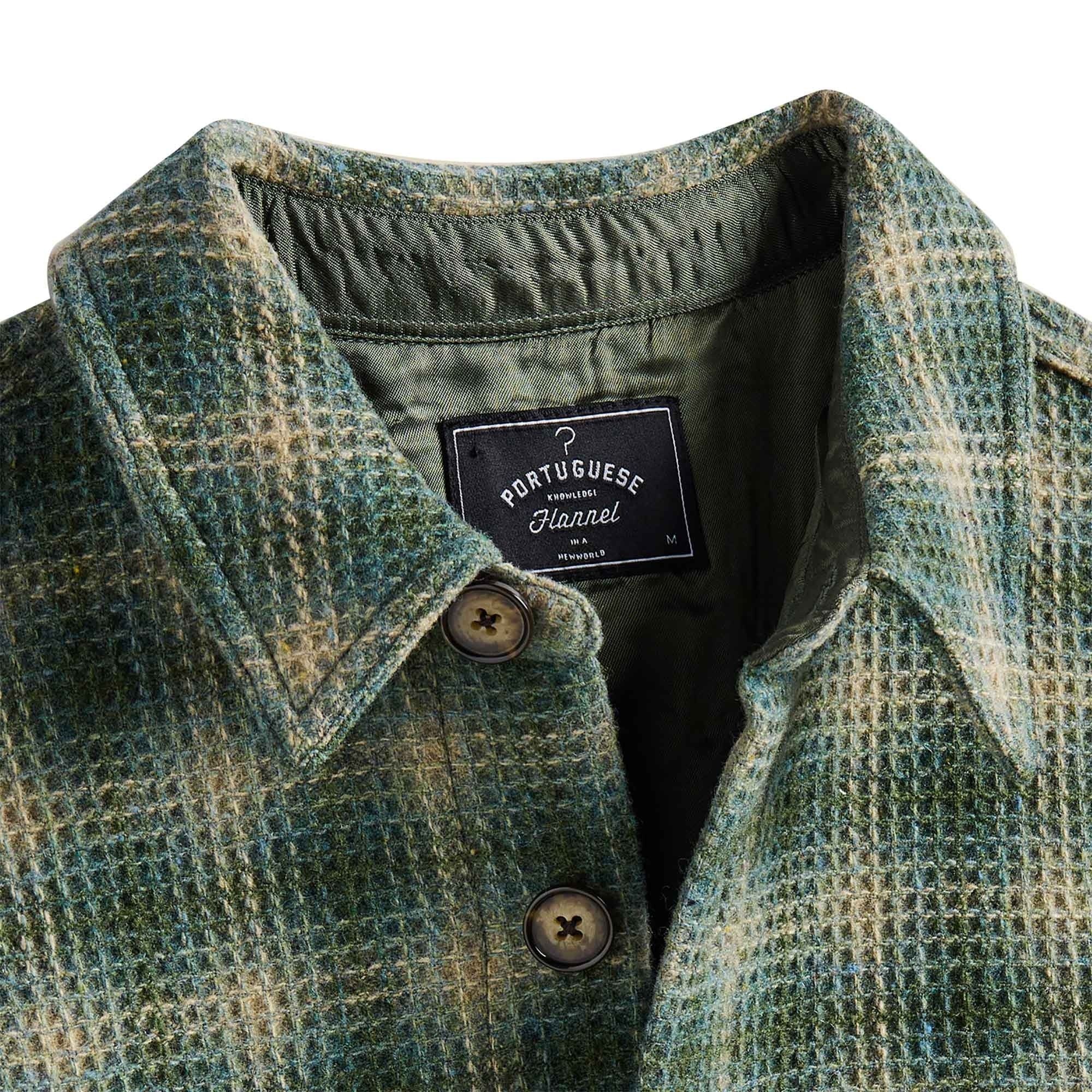 Portuguese Flannel Portugese Flannel Waffle Overshirt - Green Size US L / EU 52-54 / 3 - 2 Thumbnail