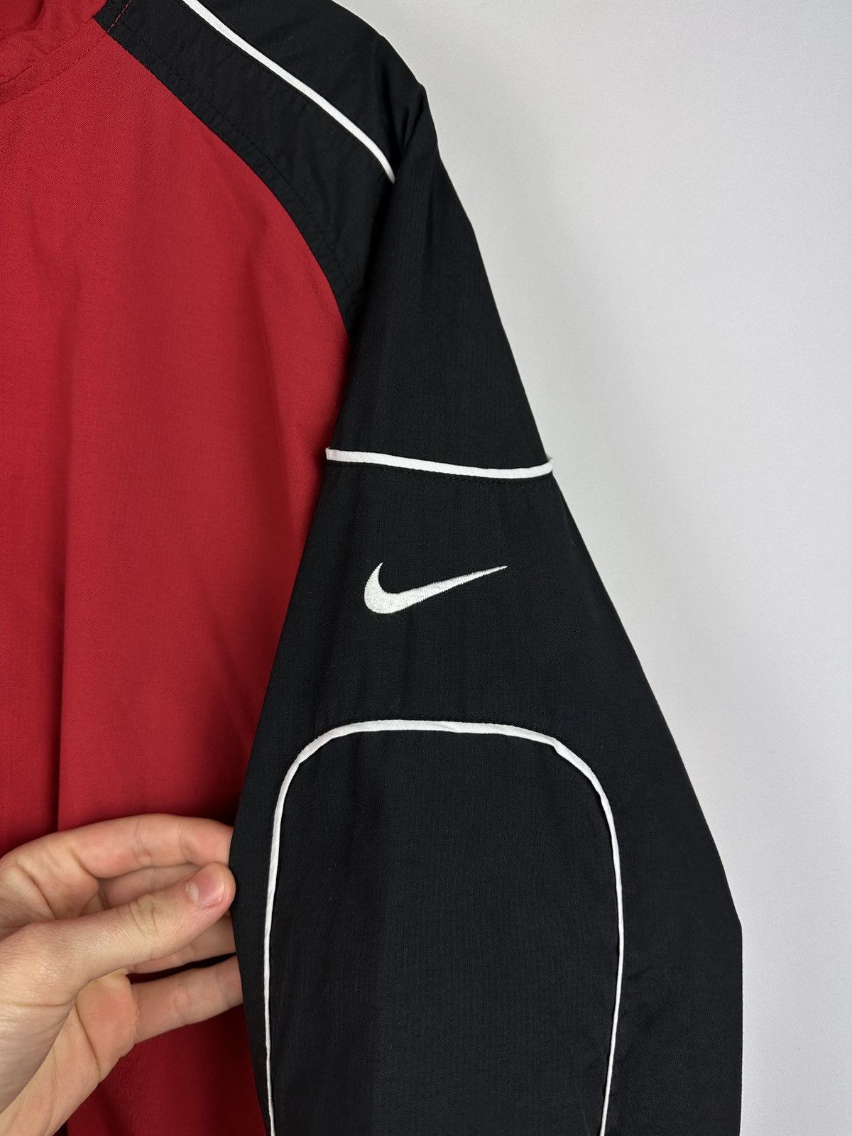 Nike × Vintage Vintage Y2K Nike Swoosh Jacket Size US XL / EU 56 / 4 - 4 Thumbnail