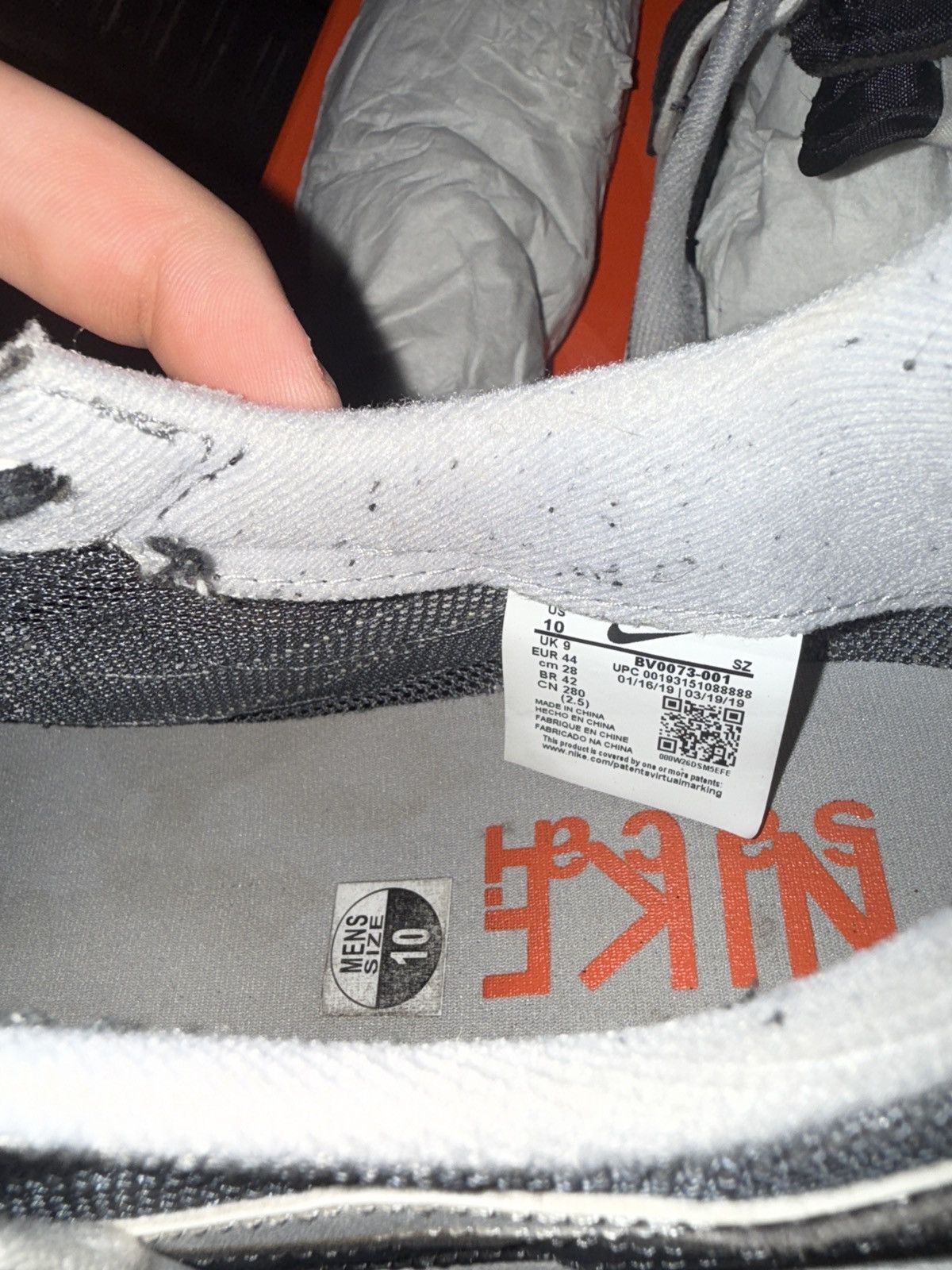 Nike × Sacai Nike Sacai LDWaffle Black Size US 10 / EU 43 - 7 Thumbnail