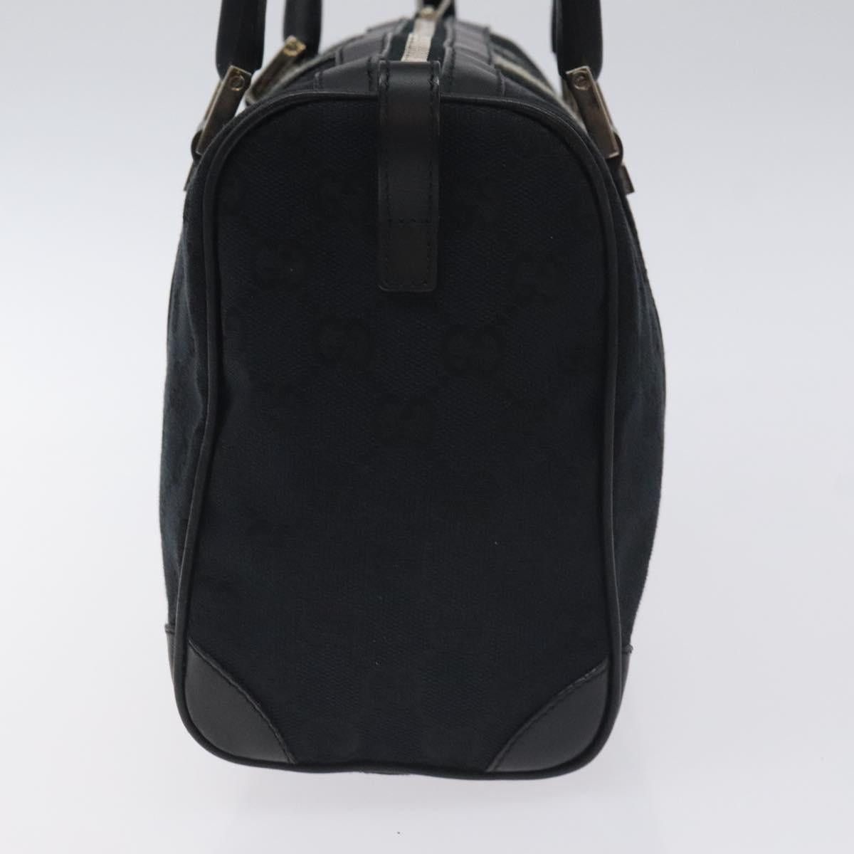 Gucci GUCCI GG Canvas Sherry Line Hand Bag Black Silver 000 0851 Size ONE SIZE - 4 Thumbnail