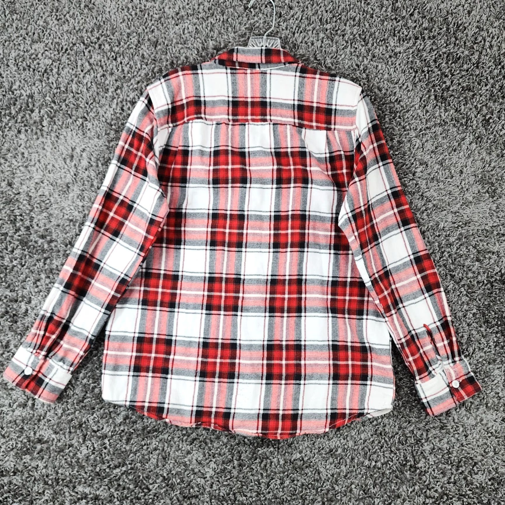 Pacsun PACSUN Shirt Men Long Sleeve Plaid Flannel Button-Up Red White Size M Size US M / EU 48-50 / 2 - 5 Thumbnail