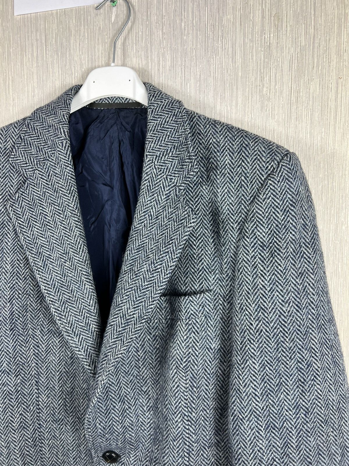 Harris Tweed Vintage 60s Schlasbergs Harris Tweed wool blazer jacket Size US L / EU 52-54 / 3 - 14 Thumbnail