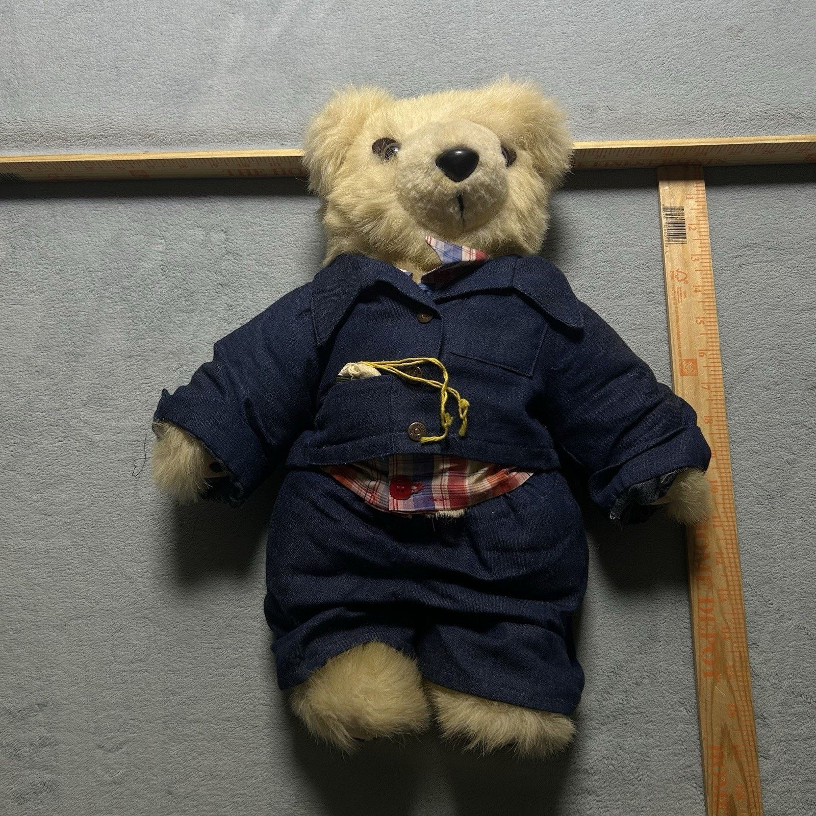 Polo Ralph Lauren VINTAGE STEIFF WHITE MOHAIR TEDDY BEAR LONG F EAR BUTTON 20" Size ONE SIZE - 19 Thumbnail