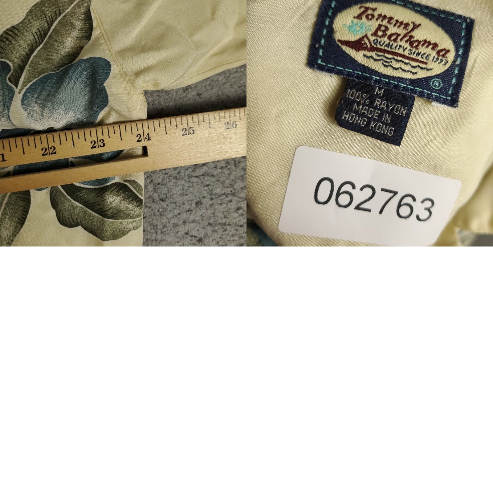 Tommy Bahama VINTAGE Tommy Bahama Shirt Mens Medium Ivory Floral Rayon Hawaiian Button Up Size US M / EU 48-50 / 2 - 8 Thumbnail
