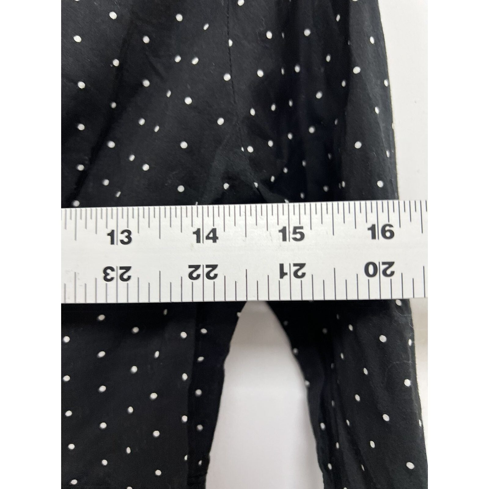 J.Crew J Crew Blouse Top Black Dot Long Sleeve Cotton XS A000008 Size XS / US 0-2 / IT 36-38 - 7 Thumbnail