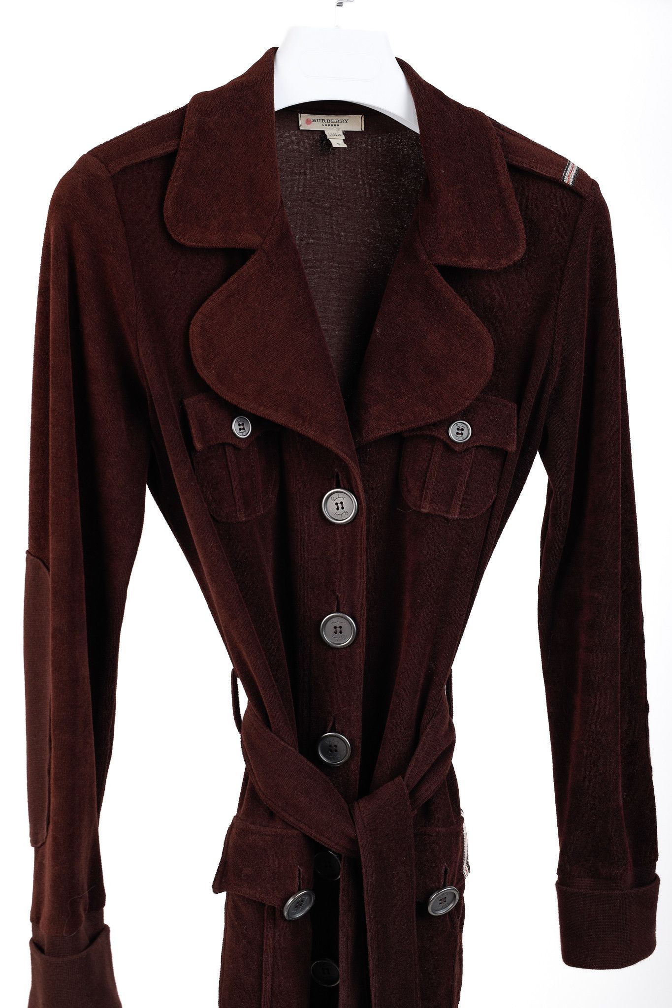 Burberry Burberry Chestnut Brown Terrycloth Military Jacket Size S / US 4 / IT 40 - 3 Thumbnail