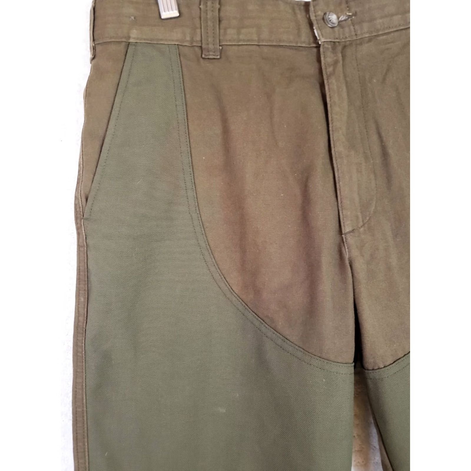 Vintage VINTAGE LL Bean Upland Brush Guard Hunting Pants Nylon Khaki Tan 34x25.5 USA Made 5-Pocket Mens Regular Straight Machine Washable Size US 34 / EU 50 - 4 Thumbnail