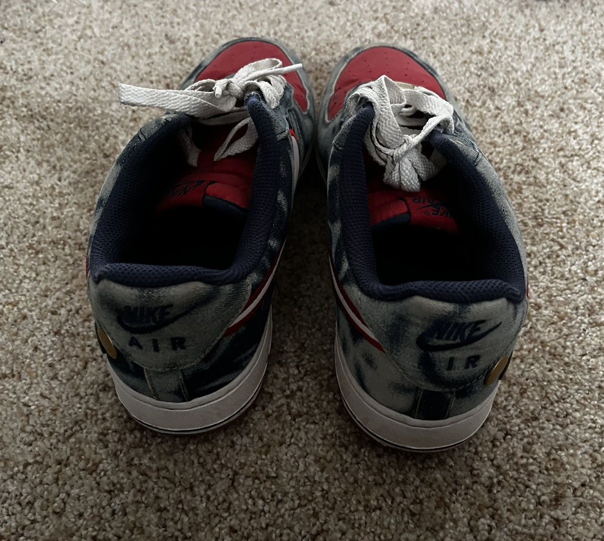 Nike × Supreme Acid Wash Denim Air Force One Pack Size US 9 / EU 42 - 2 Thumbnail