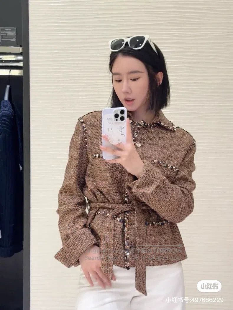 Chanel Chanel 25A high-end handicraft workshop coffee brown twill Size XS / US 0-2 / IT 36-38 - 7 Thumbnail