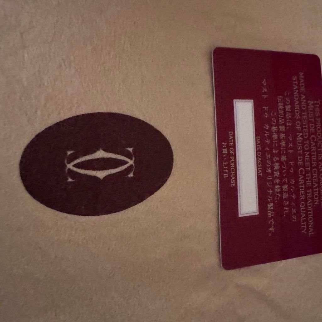 Cartier Cartier Must de Cartier Wristlet dust clothAuthenticity Card Size ONE SIZE - 12 Thumbnail