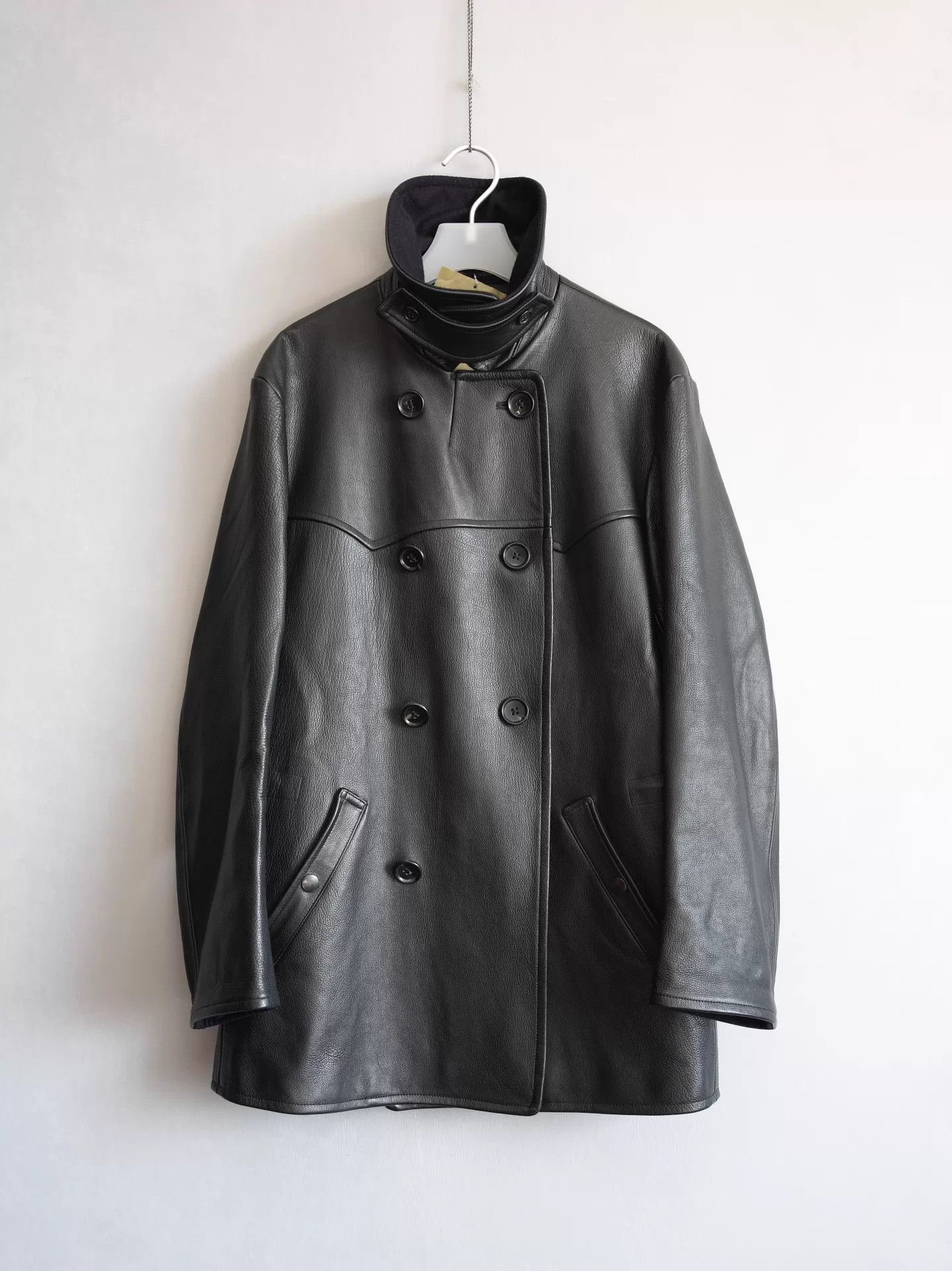 Yohji Yamamoto Yohji Yamamoto 22AW DB Buffalo Leather Jacket Size 2 Size US M / EU 48-50 / 2 - 2 Thumbnail