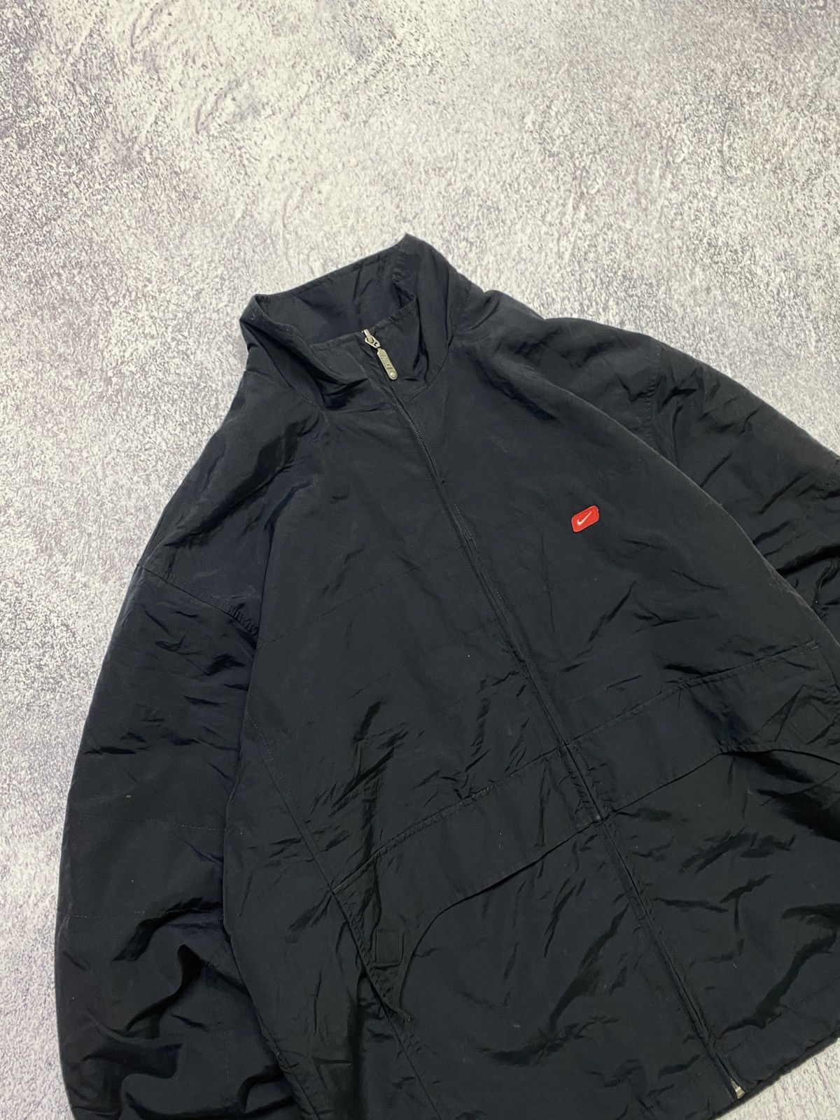 Nike × Vintage Vintage Nike Athletic Logo Swoosh Nylon Jacket Y2k Size US L / EU 52-54 / 3 - 5 Thumbnail