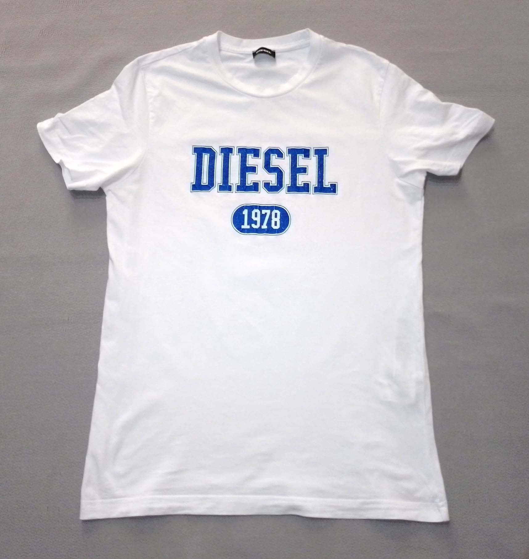 Diesel Diesel Mens T-Shirt White Size M T-DIEGOR-K46 Size US M / EU 48-50 / 2 - 1 Thumbnail